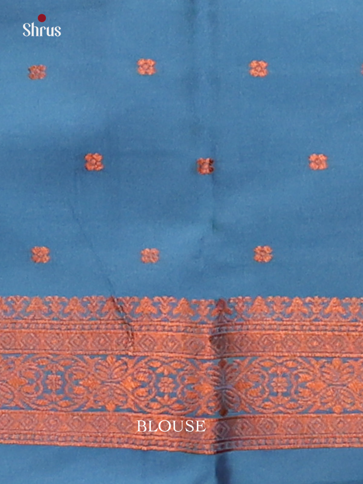 Wine with Blue - Semisoft silk Saree - Shop on Shrus.com