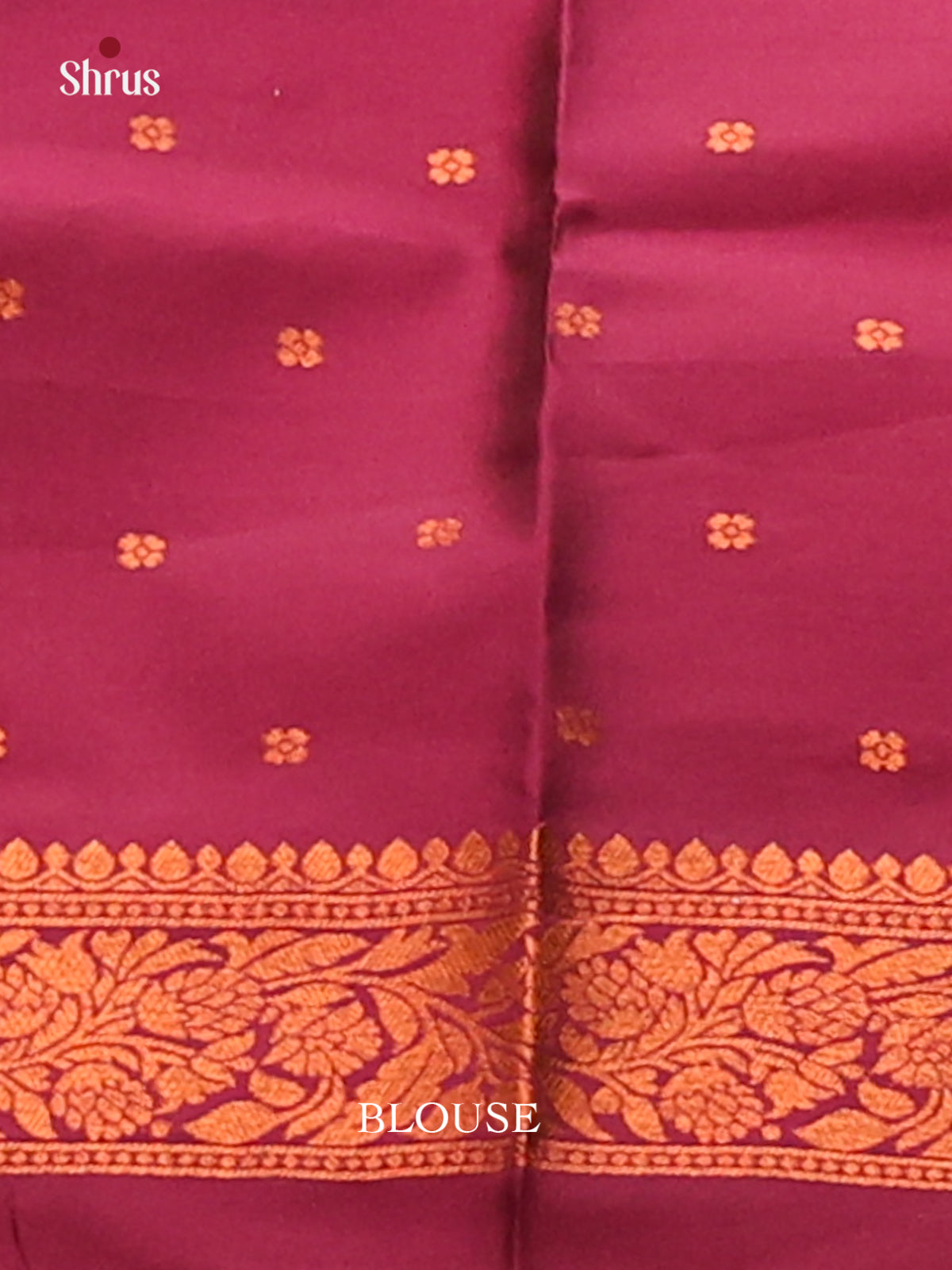 Blue with Maroon - Semisoft silk Saree - Shop on Shrus.com