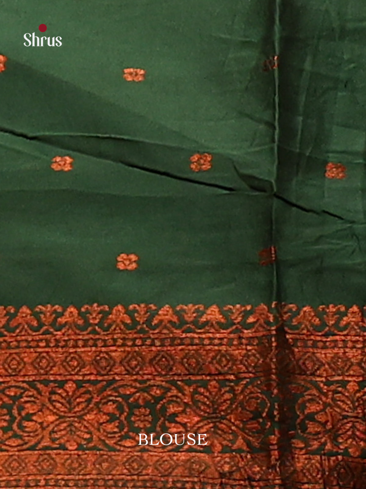 Mustardy Green & Green - Semisoft silk Saree - Shop on Shrus.com