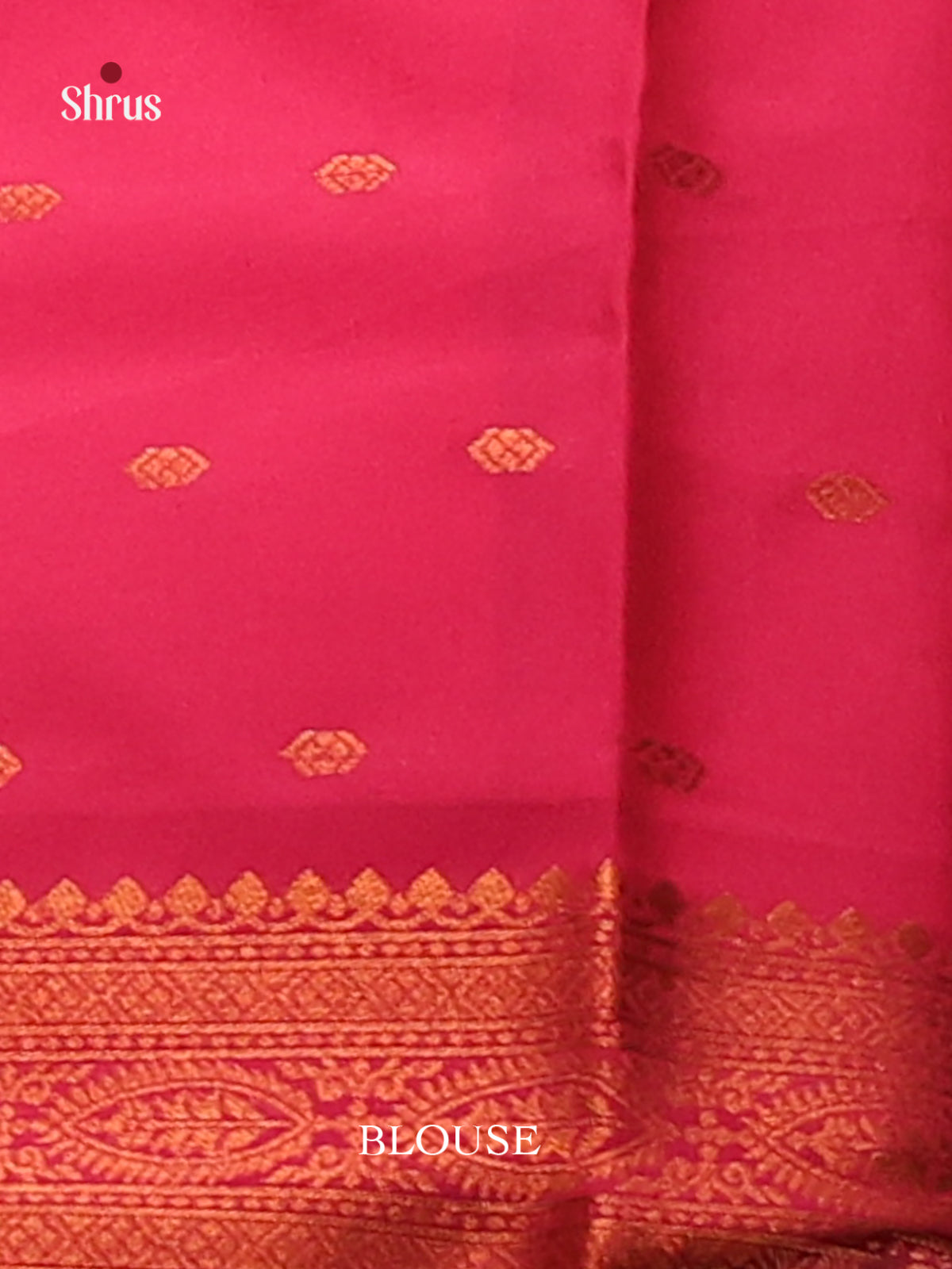 Beautiful Blue Semisoft silk Saree with zari woven floral drop motifs, zari butta contrast blouse - Shop on Shrus.com