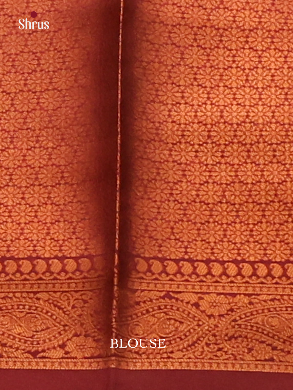 Dull Gold with Maroon - Semisoft silk Saree - Shop on Shrus.com