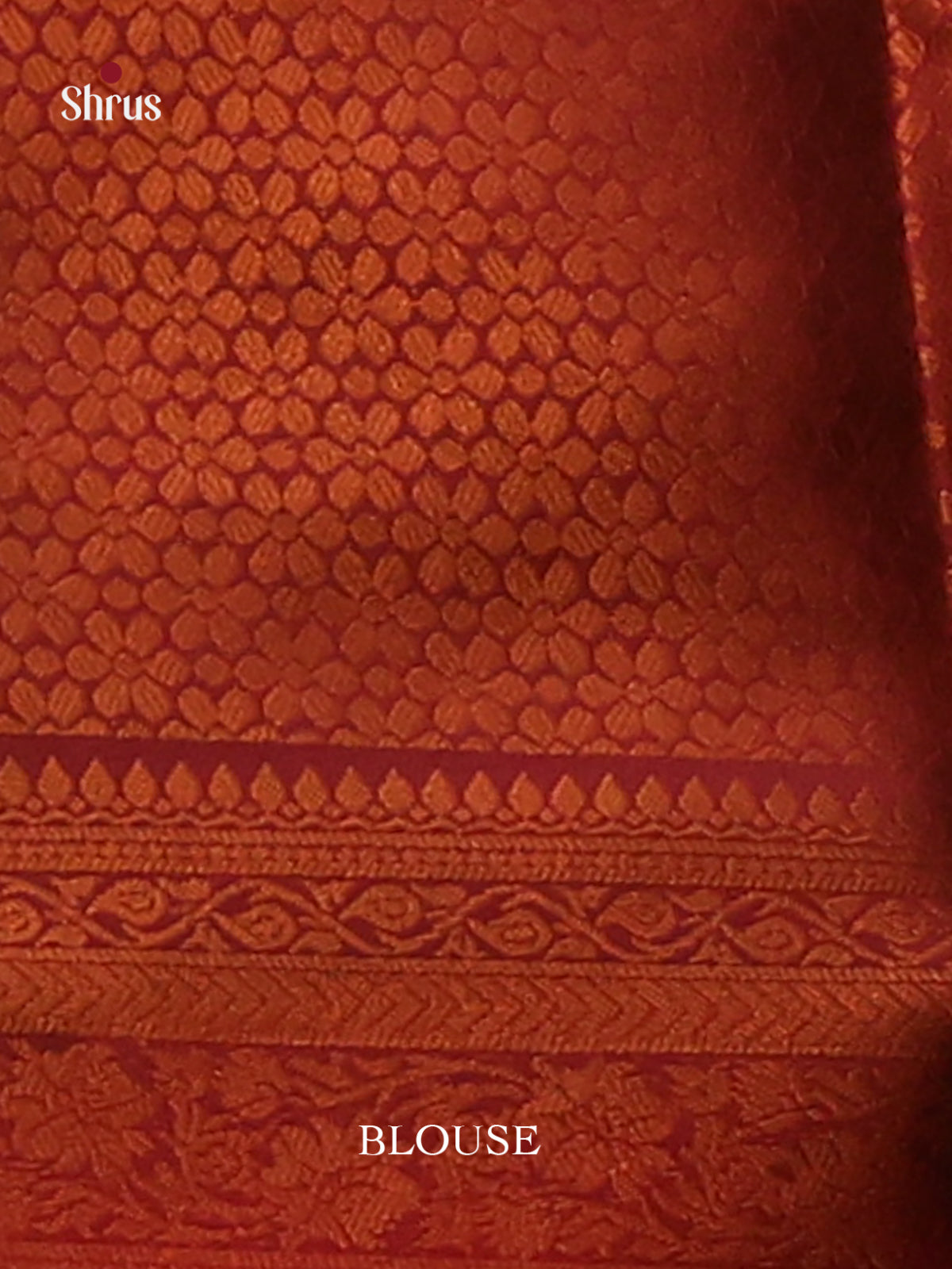 Vibrant Blue borderless Semisoft silk Saree with block motifs , zari brocade pallu - Shop on Shrus.com