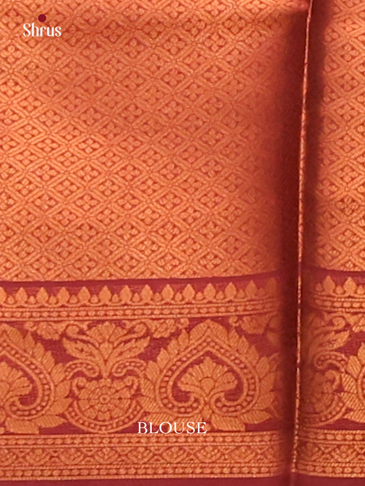 Gold with Maroon - Semisoft silk Saree - Shop on Shrus.com