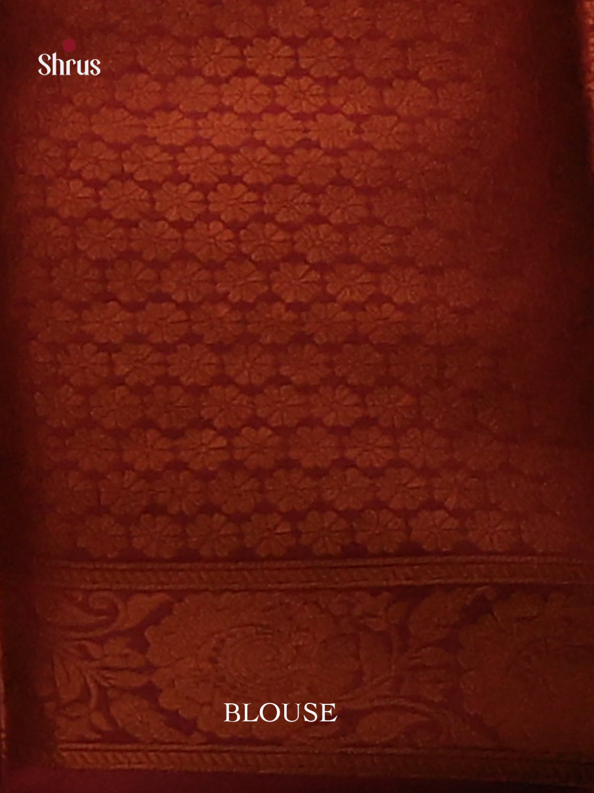 Chic Dull Gold Semisoft silk Saree with floral zari buttas , brocade Maroon Pallu - Shop on Shrus.com