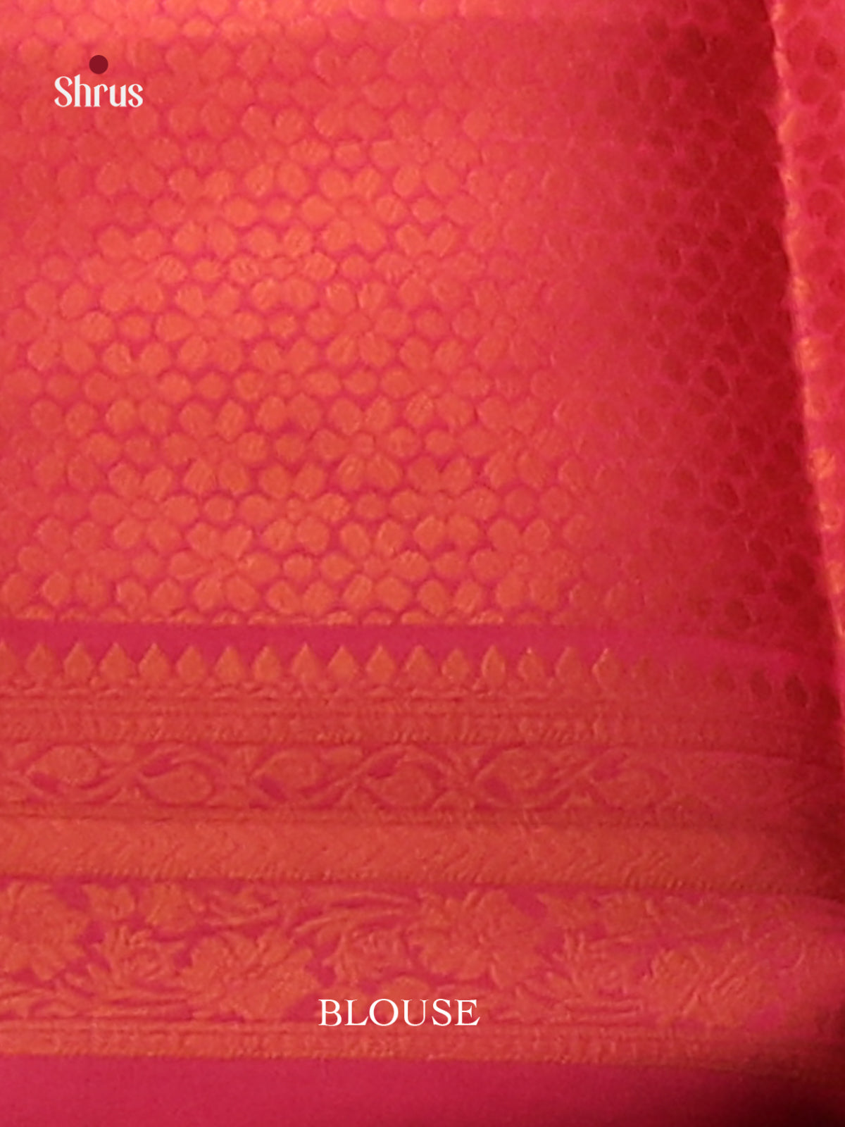 Pretty Green Borderless Semisoft silk Saree with zari woven block motifs , brocade blouse - Shop on Shrus.com