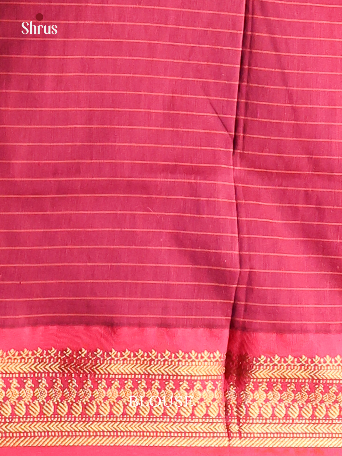 Blue with Maroon - Kalyani Cotton Saree - Shop on Shrus.com