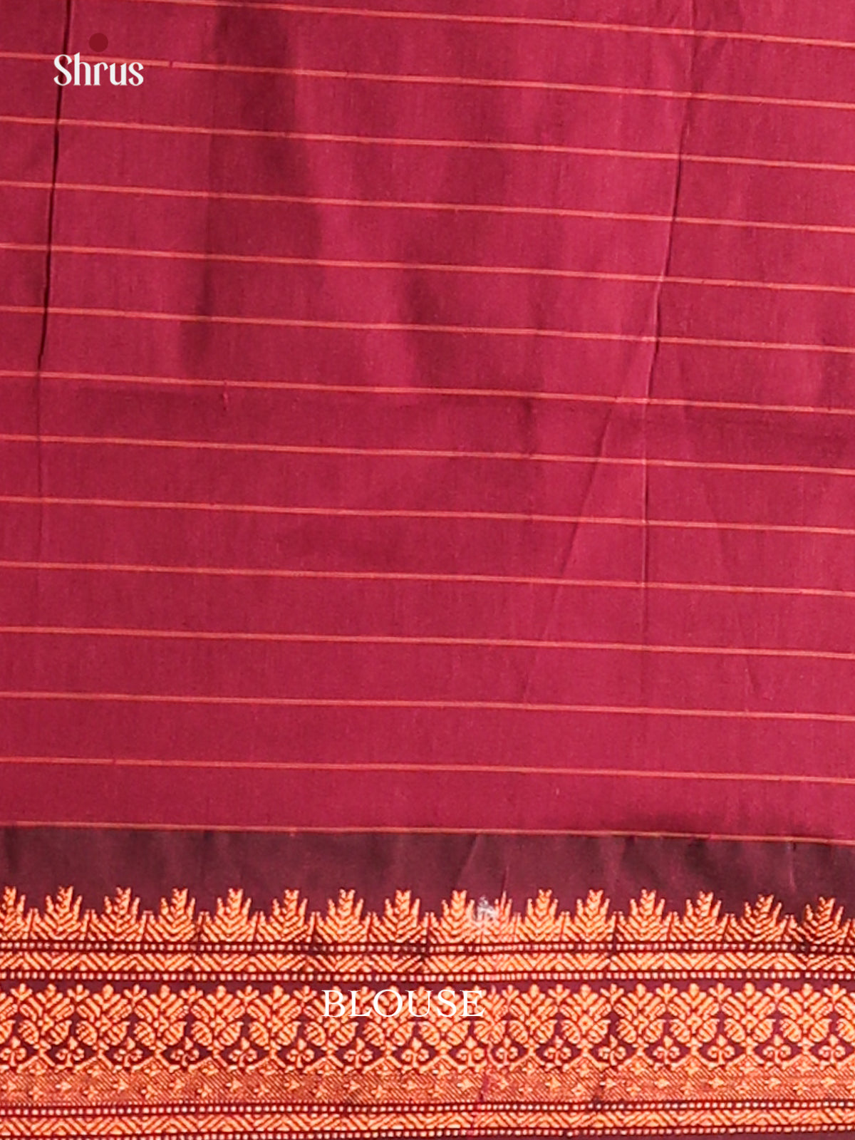 Maroon - Kalyani Cotton Saree - Shop on Shrus.com