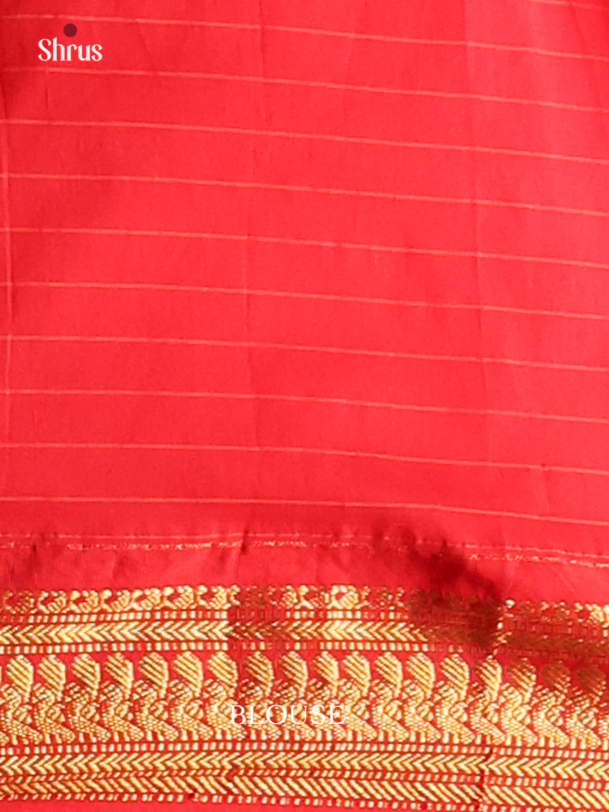 Elegant Peach Kalyani Cotton Saree with Red Zari Border & Pallu, Zari Checks Design - Shop on Shrus.com