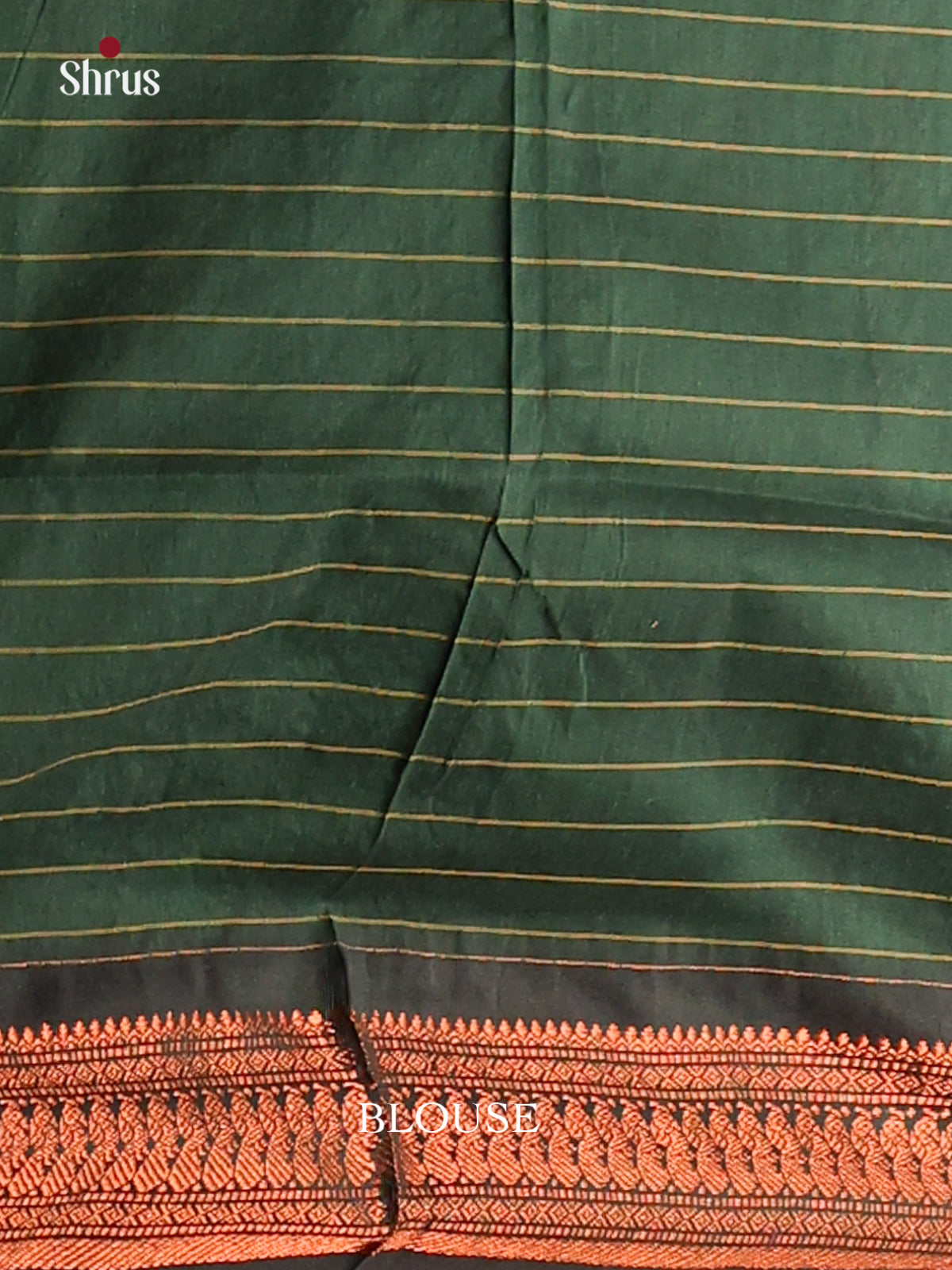 Peach with Green - Kalyani Cotton Saree - Shop on Shrus.com
