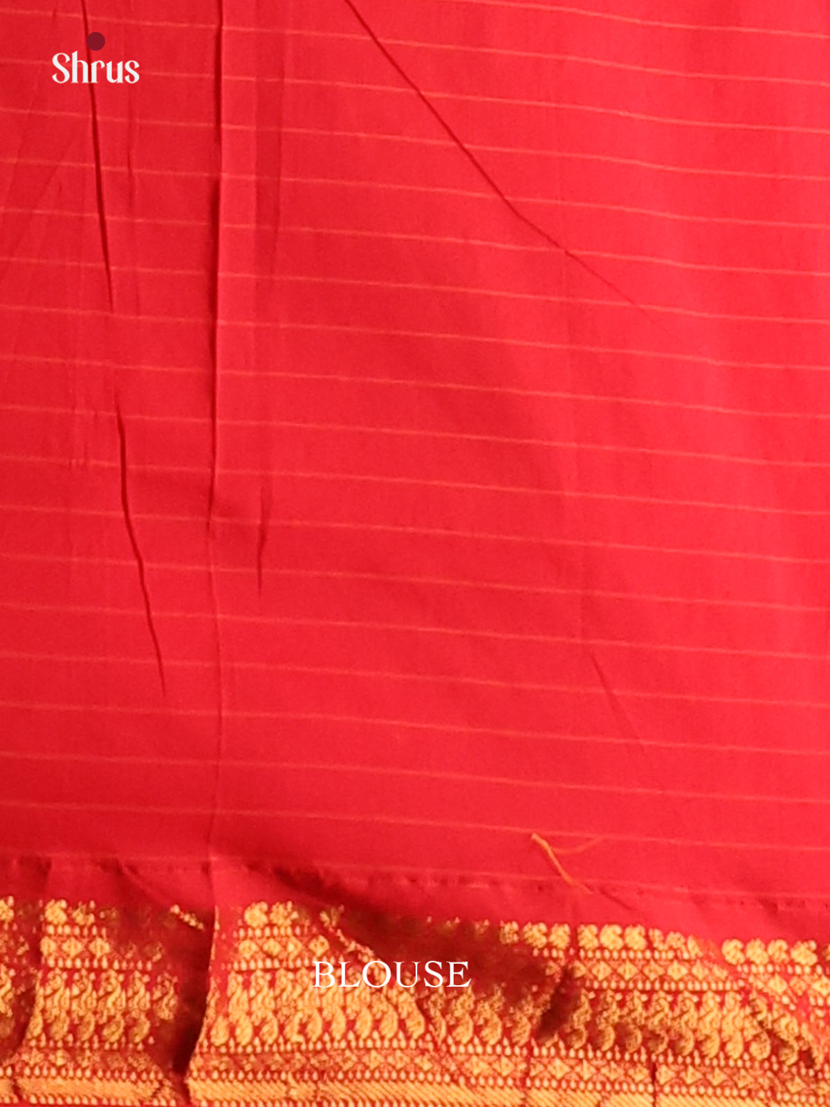 Mustard with Red - Kalyani Cotton Saree - Shop on Shrus.com