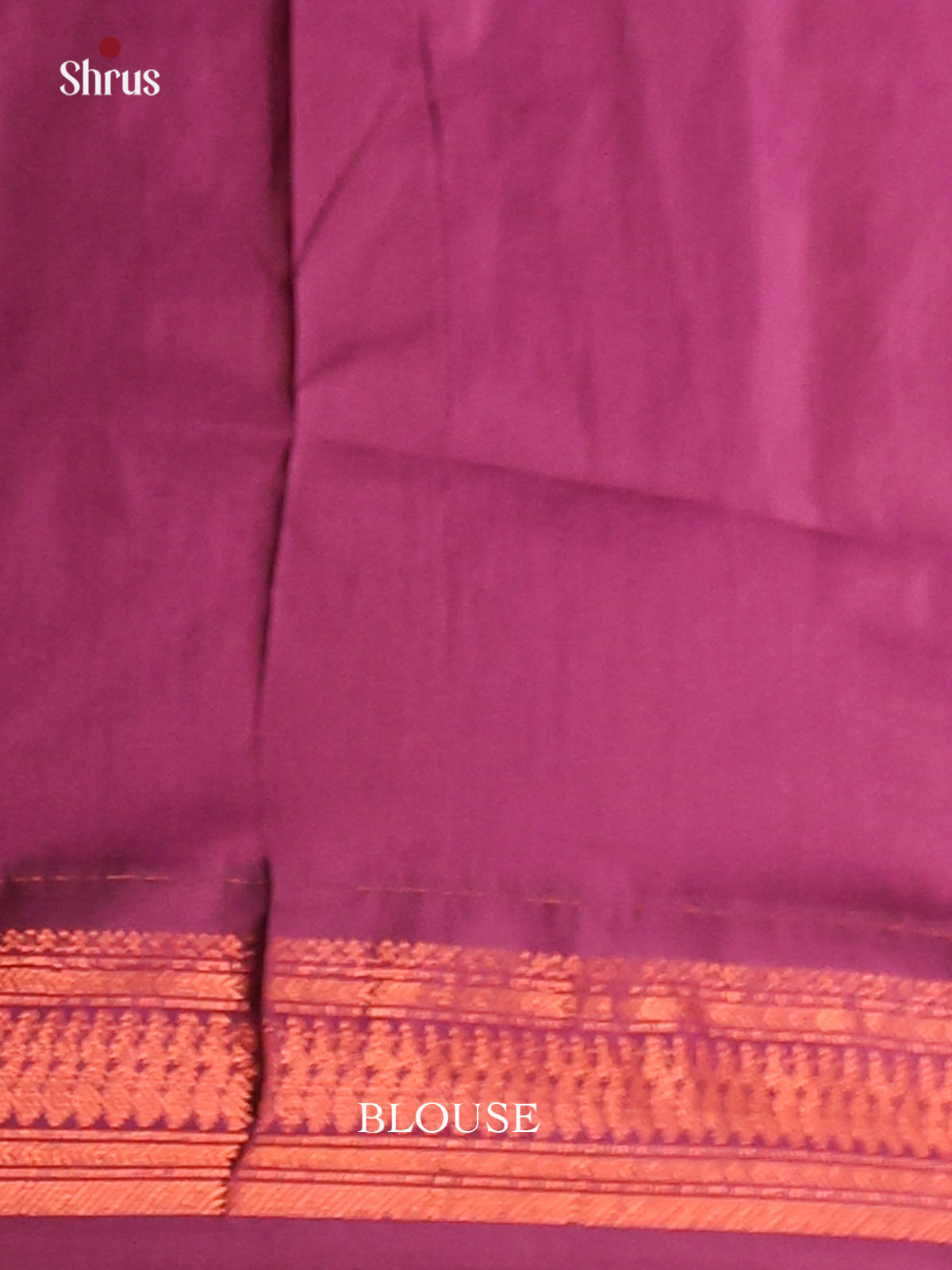 Dusty Brown with Purple - Kalyani Cotton Saree - Shop on Shrus.com