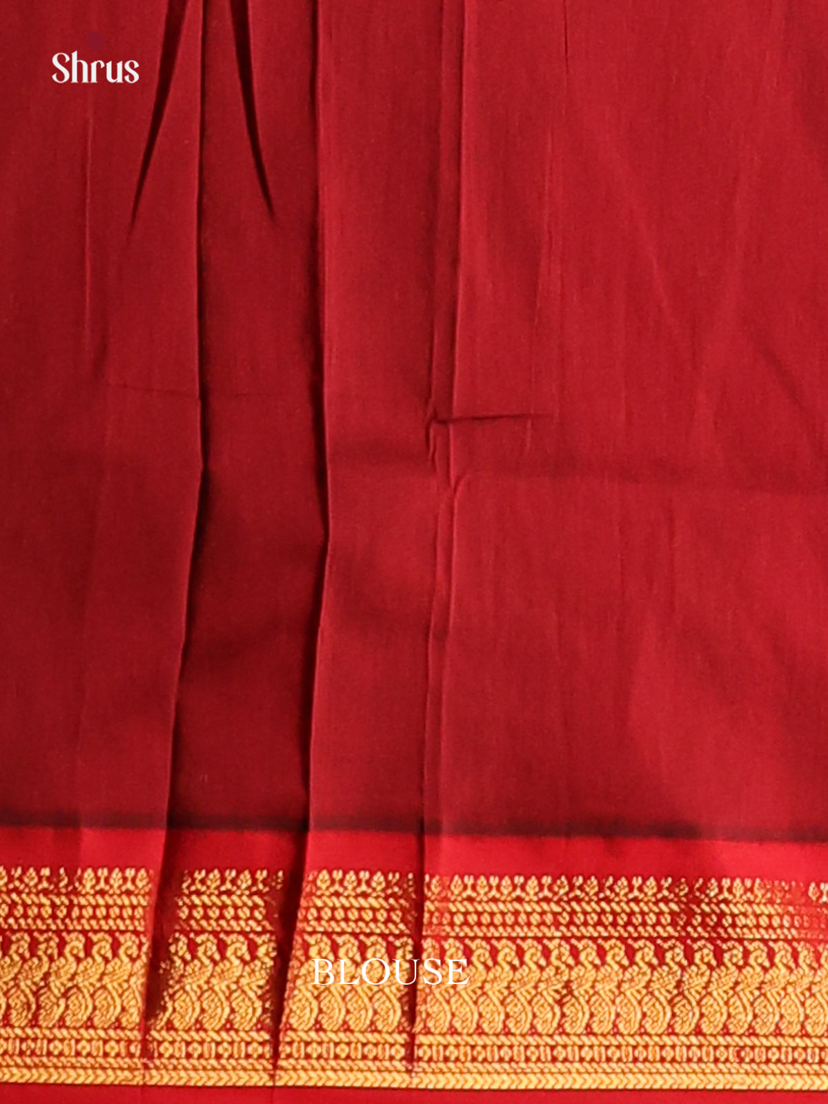 Blue & Maroon - Kalyani Cotton Saree - Shop on Shrus.com