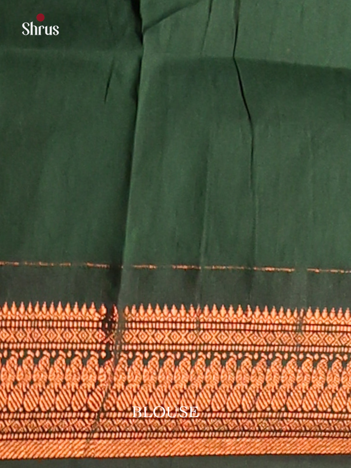 Orange with Green - Kalyani Cotton Saree - Shop on Shrus.com