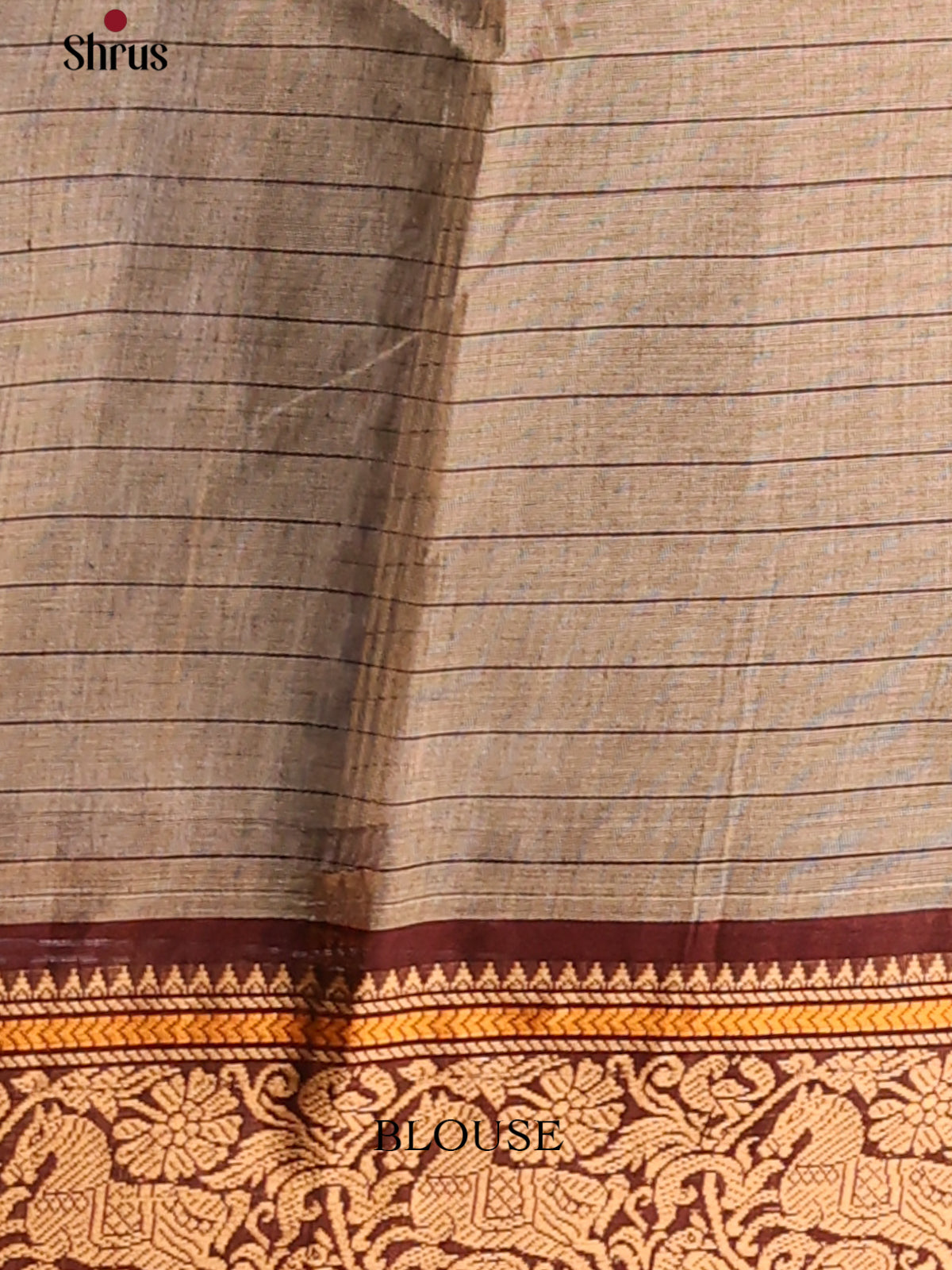 Grey with Maroon - Chettinad Cotton Saree - Shop on Shrus.com