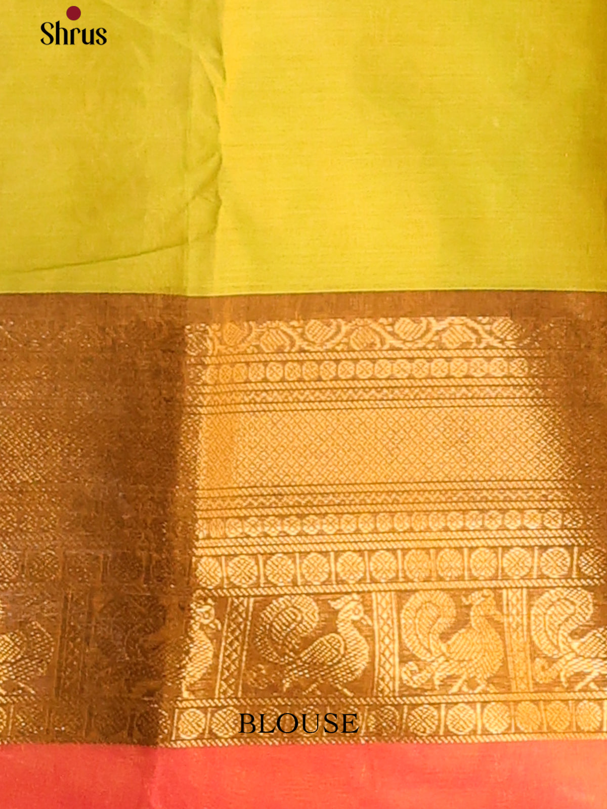 Beautiful Lime Green Chettinad Cotton Saree with Broad Contrast Zari Border - Shop on Shrus.com