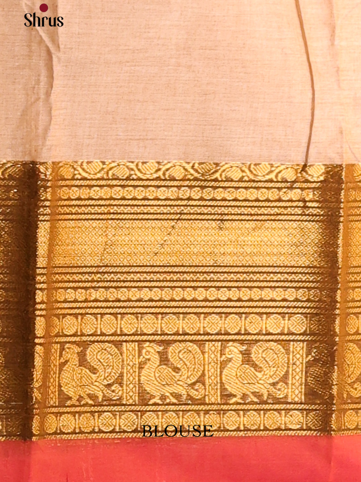 Exquisite Dusty Brown Chettinad Cotton Saree with Broad Zari Woven Border - Shop on Shrus.com