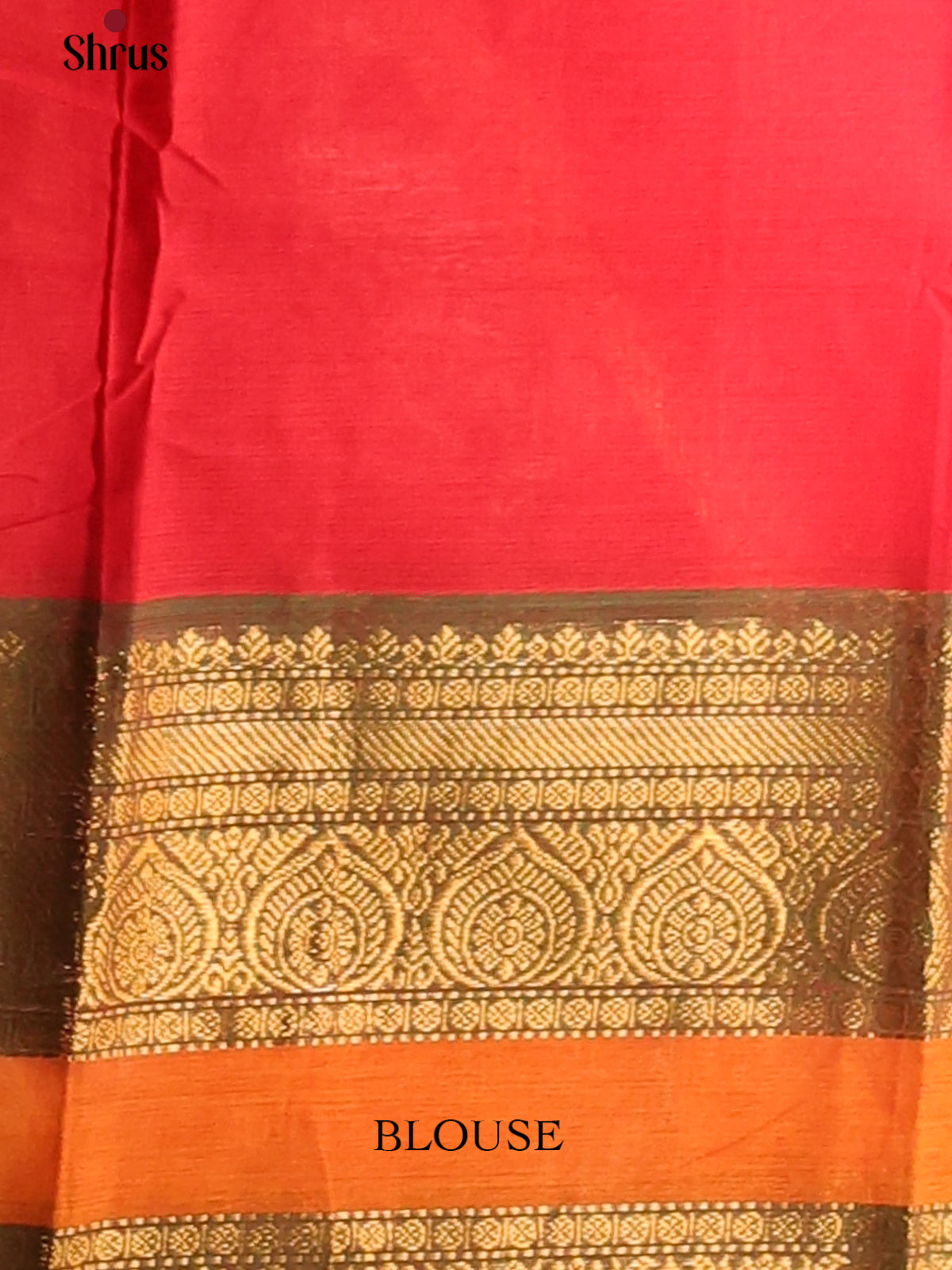 Red with Green - Chettinad Cotton Saree - Shop on Shrus.com