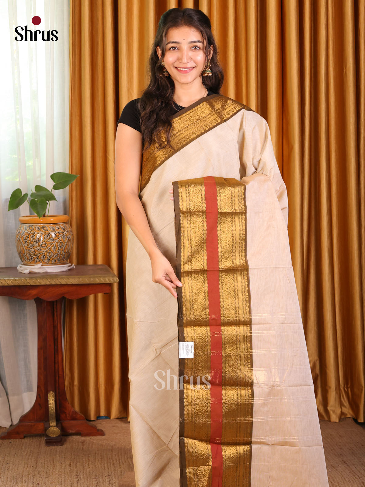 DDS26050 - Chettinad Cotton Saree - Shop on Shrus.com
