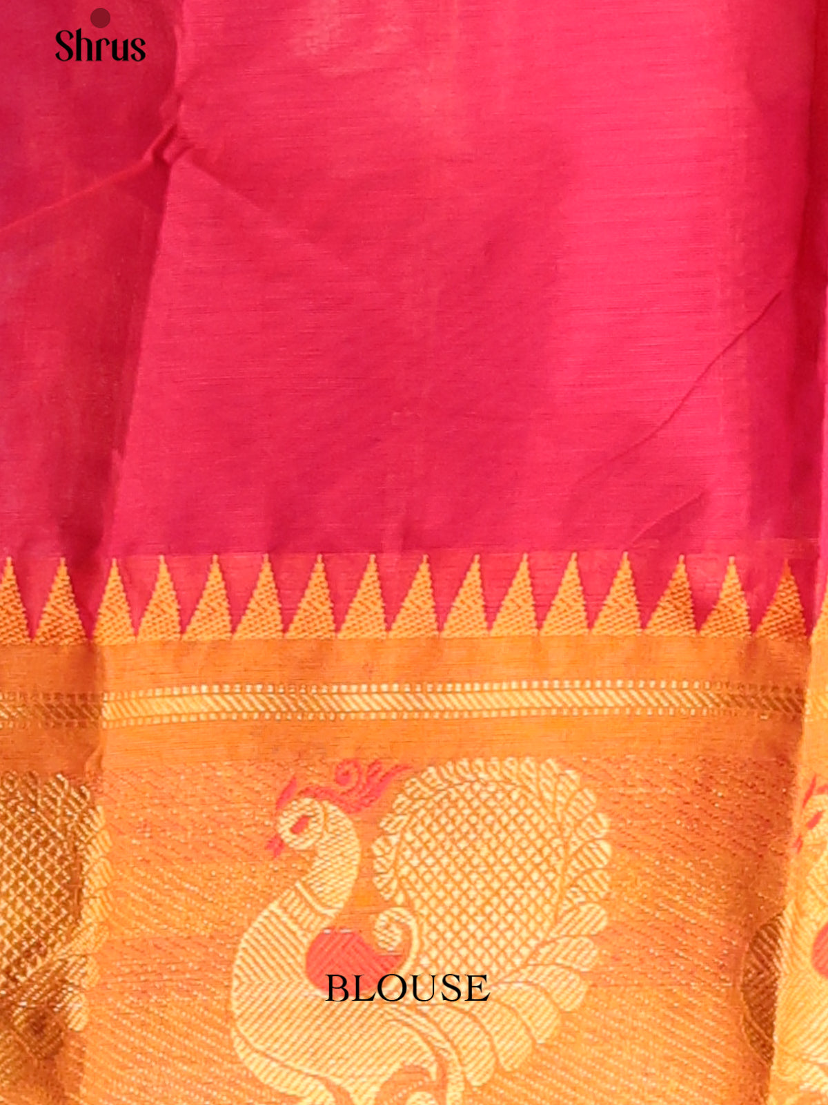 Pink with Mustard- Chettinad Cotton Saree - Shop on Shrus.com
