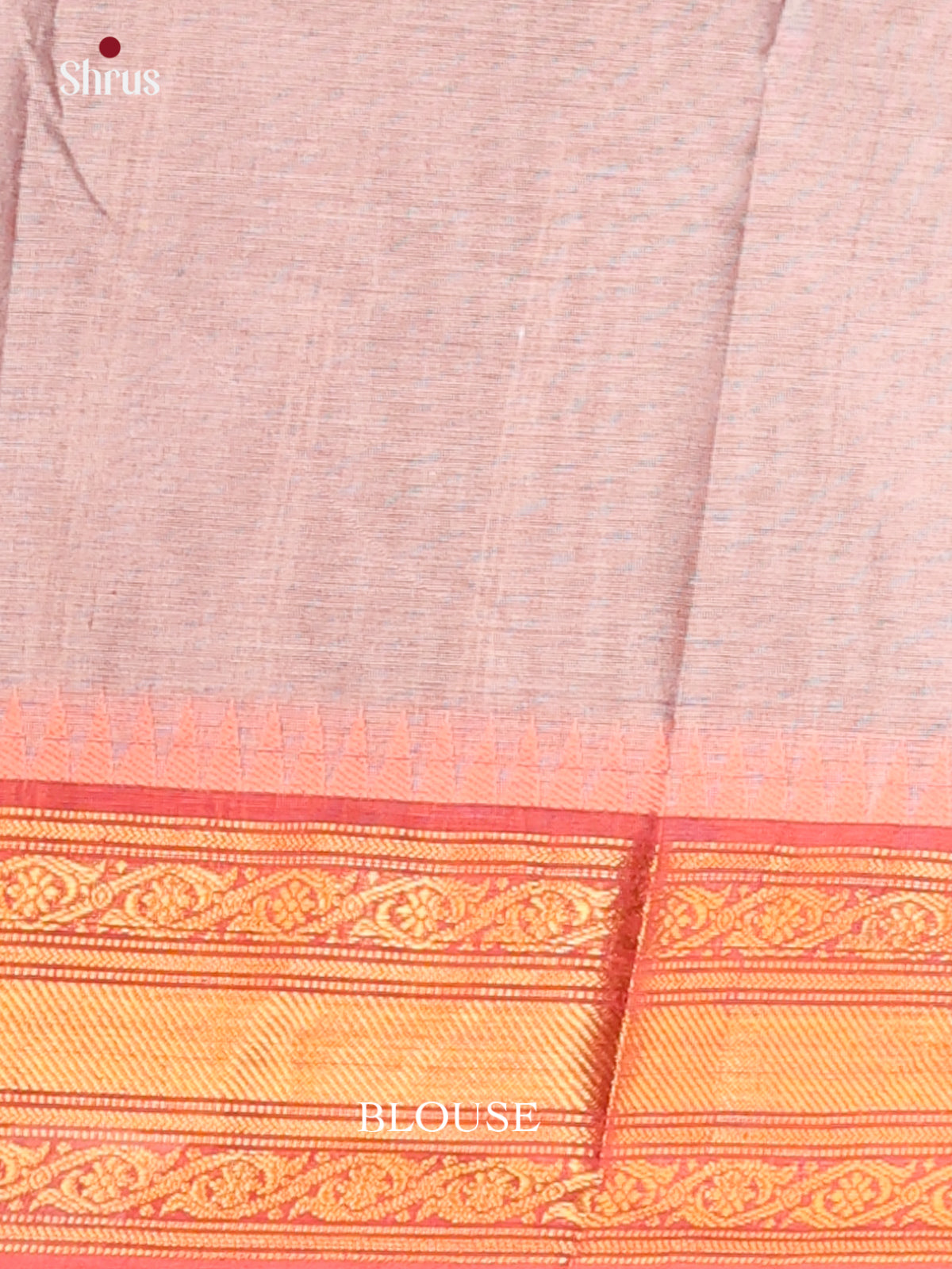 Mild Lavender & Orangish Pink - Chettinad Cotton Saree - Shop on Shrus.com