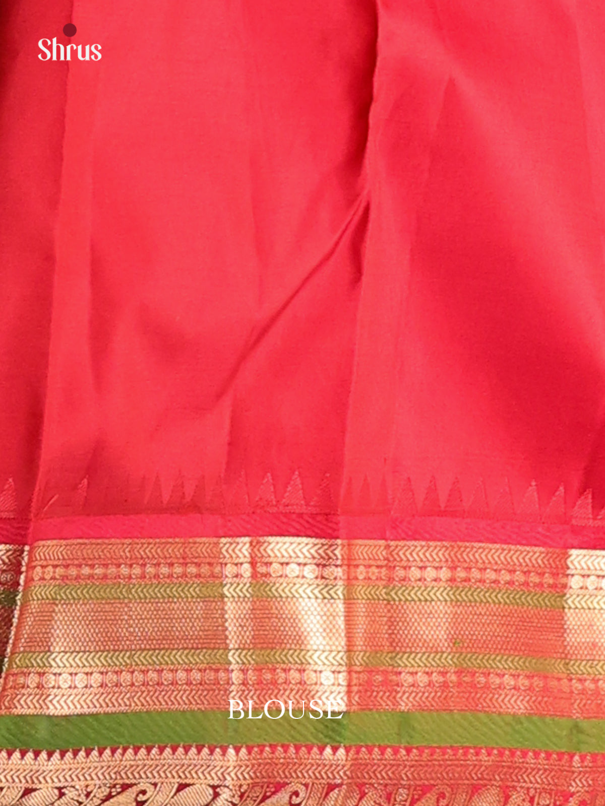 Earthy Bottle Green Kanchipuram Silk Saree with zari woven buttas-2