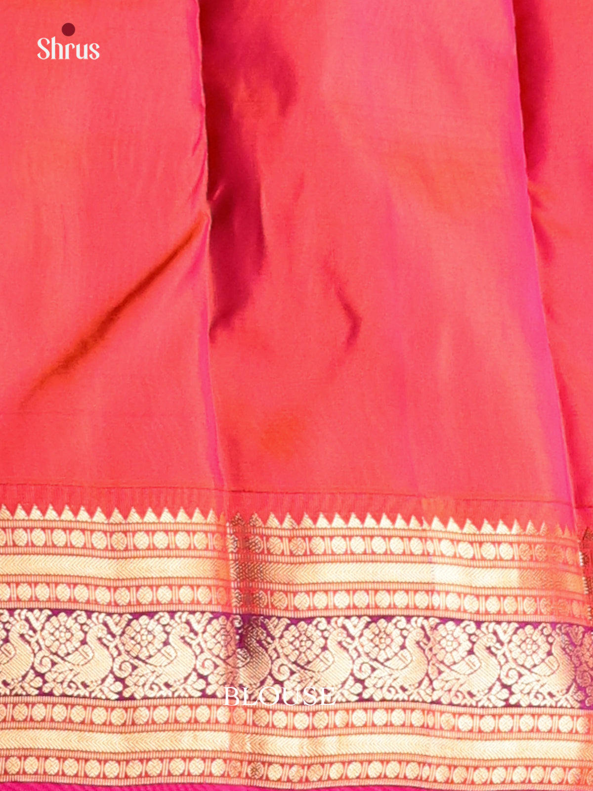 Graceful Lite green Kanchipuram Silk Saree with golden zari checks & buttas - Shop on Shrus.com