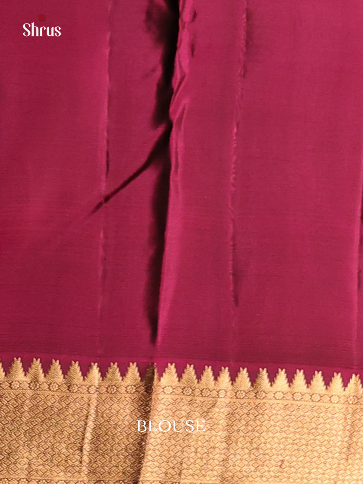 Classic Green & Maroon Kanchipuram Silk Saree with floral brocade pallu - Shop on Shrus.com