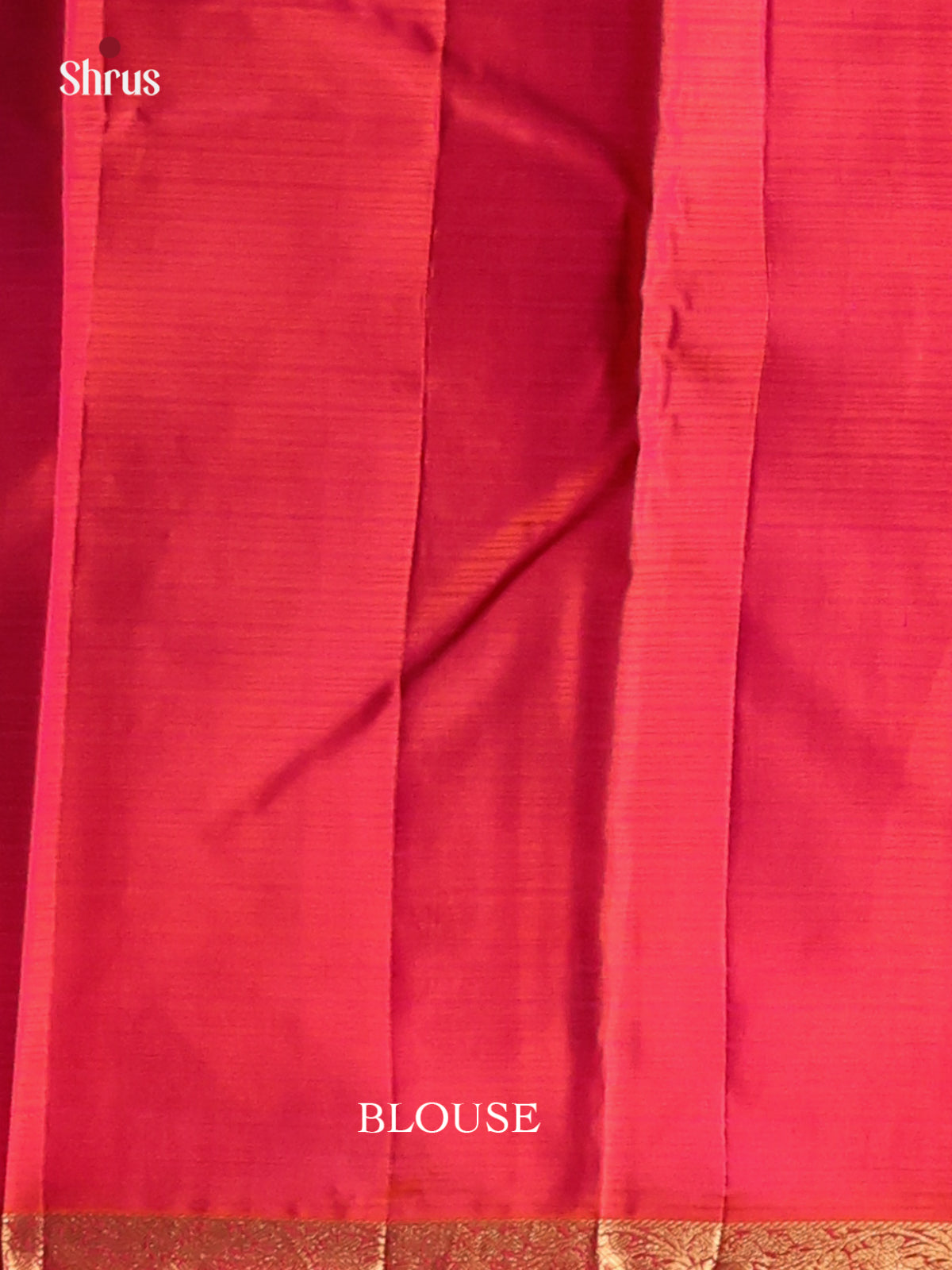 Classy Green with Orangish Pink Kanchipuram Silk Saree with zari Buttas - Shop on Shrus.com