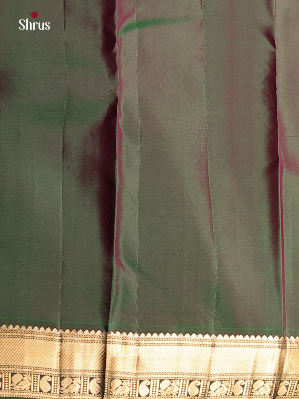 Classy Maroon Kanchipuram Silk Saree with intricate small buttas & Green Pallu - Shop on Shrus.com