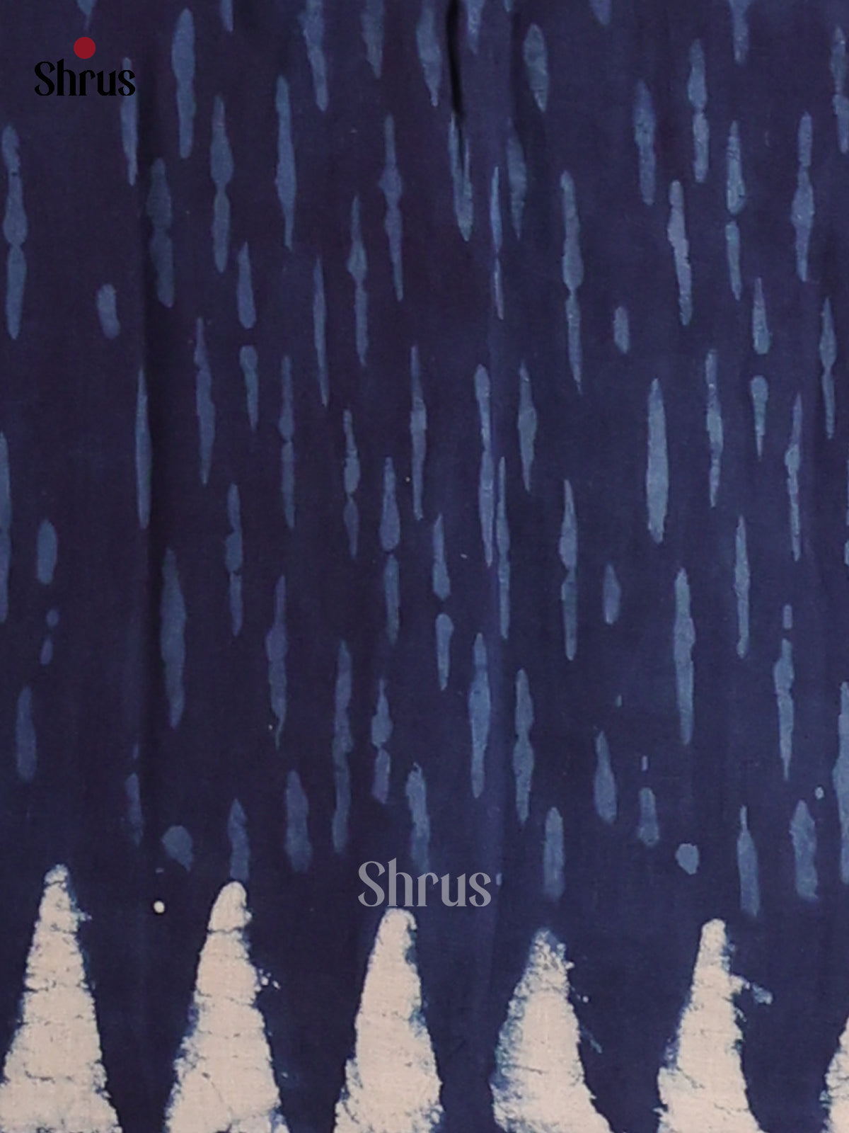 Blue - Jaipur cotton Saree - Shop on Shrus.com