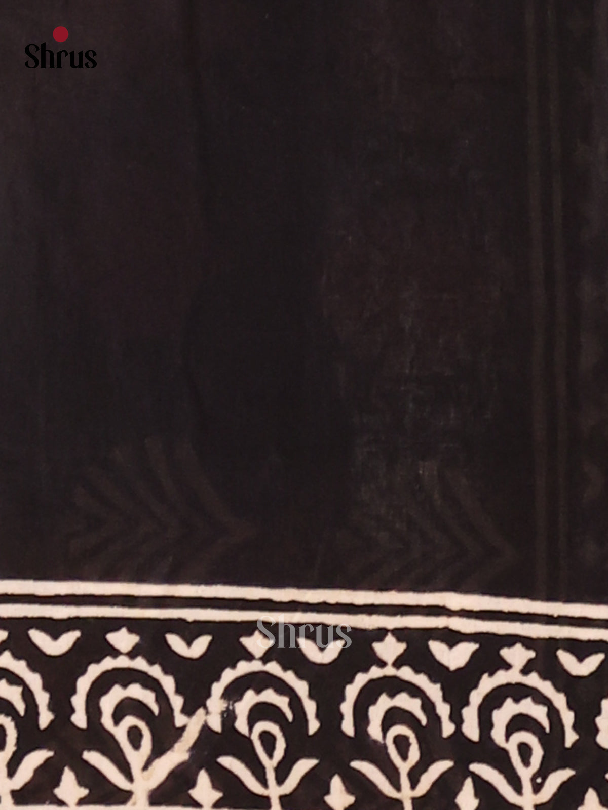 Black - Jaipur cotton Saree - Shop on Shrus.com