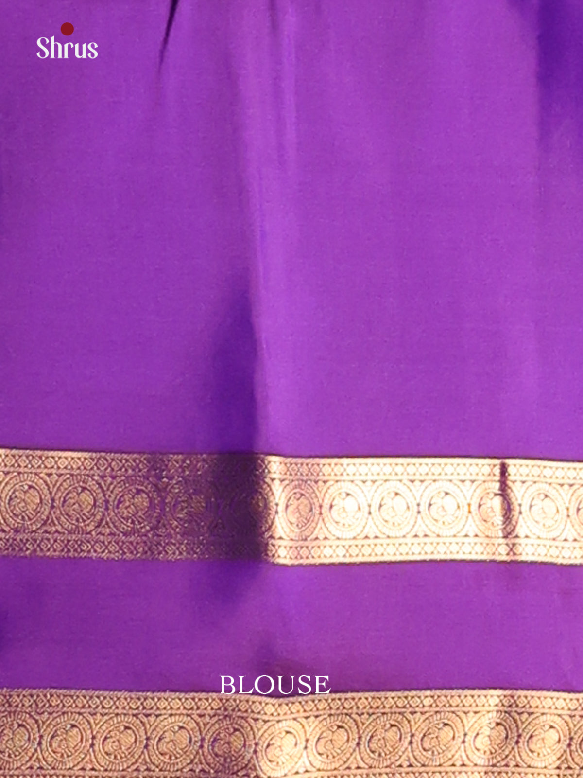 Serene Blue & Violet Soft Silk Saree with vaira oosi checks , rettaipet border - Shop on Shrus.com