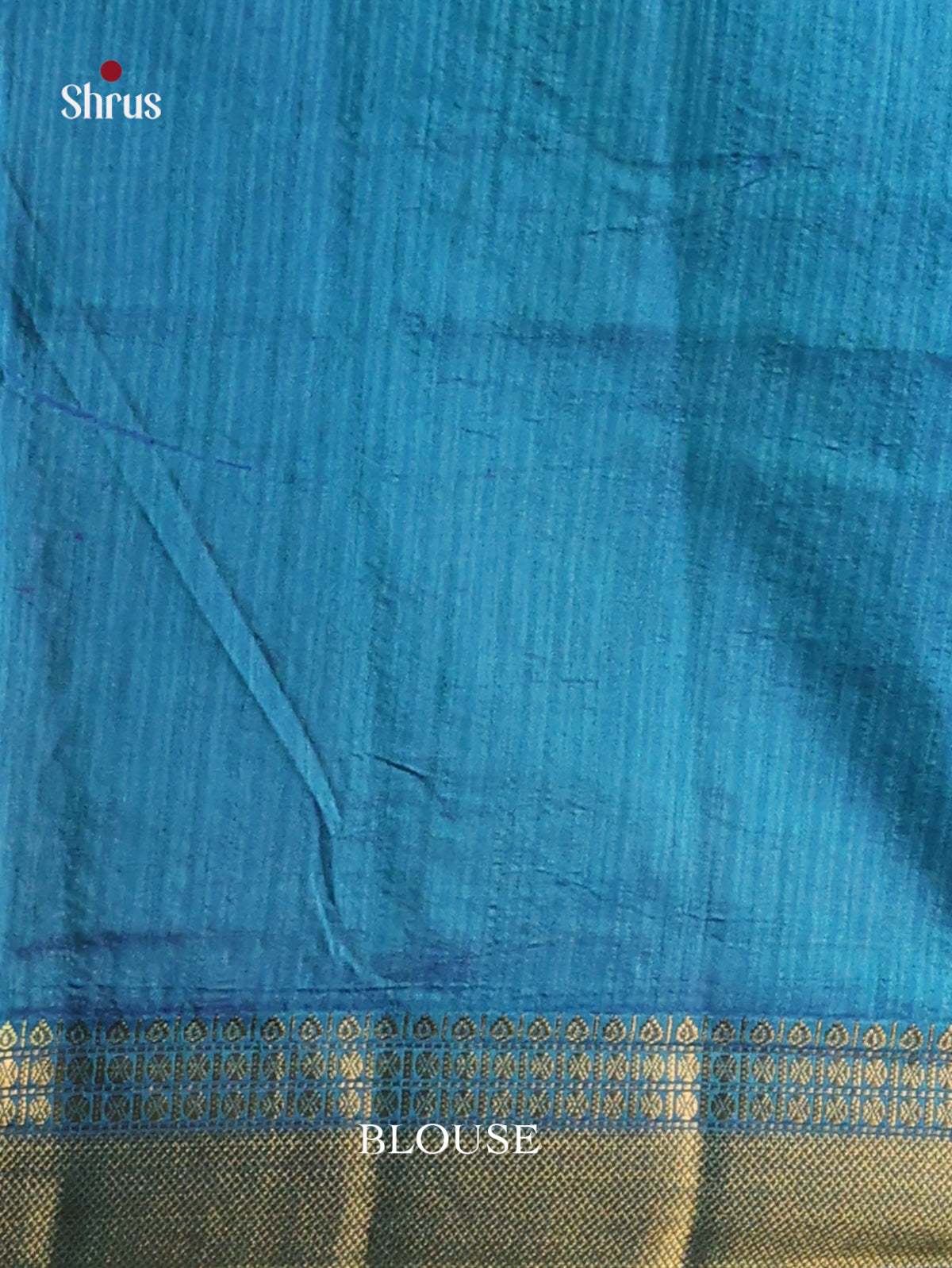 Blue with Teal - Semi Patola Saree - Shop on Shrus.com