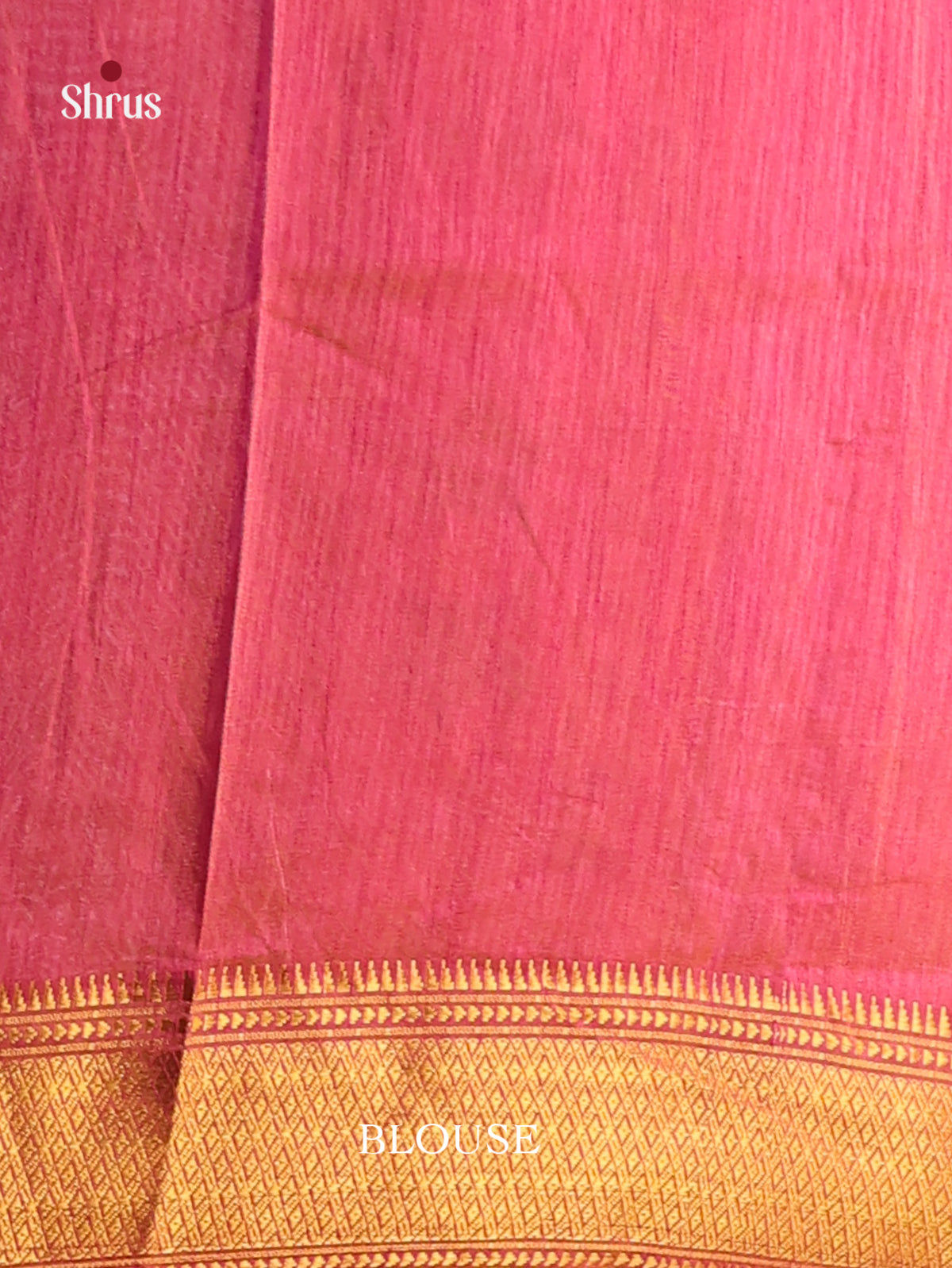 Blue with Orangish Pink - Semi Patola Saree - Shop on Shrus.com