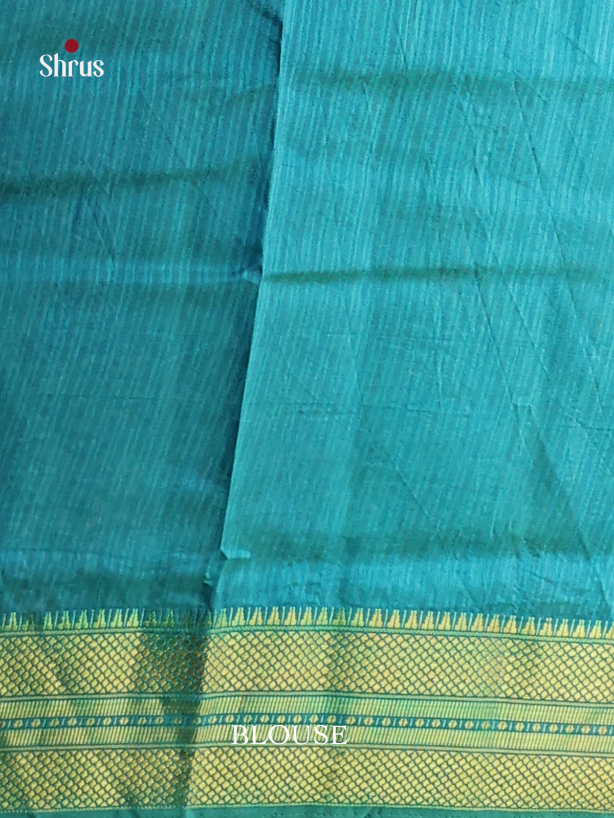 Green with Blue - Semi Patola Saree - Shop on Shrus.com