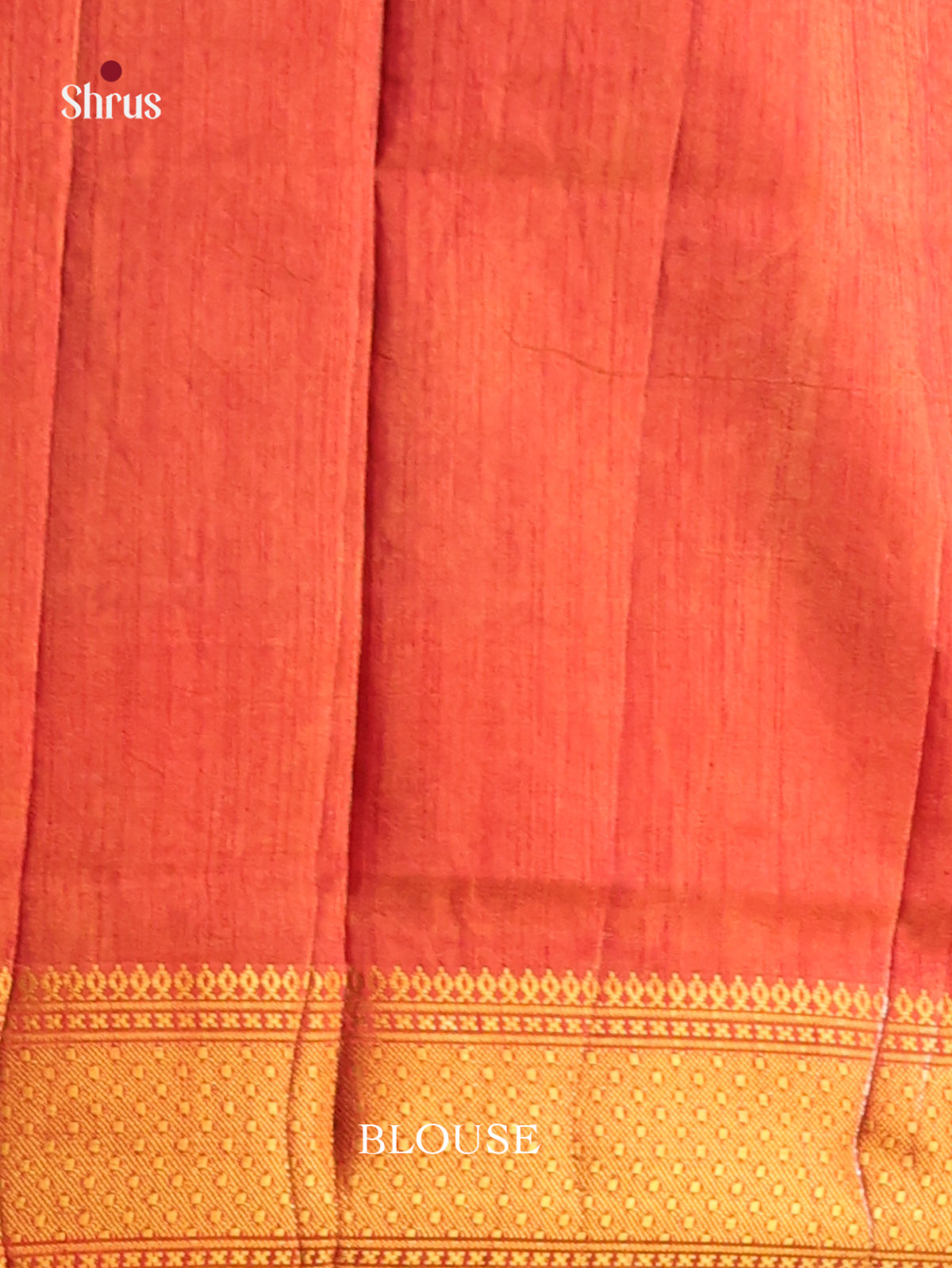 Brown with Orange - Semi Patola Saree - Shop on Shrus.com