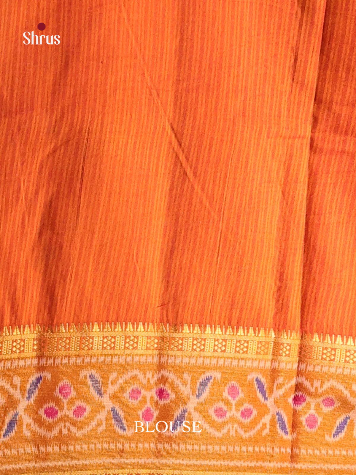 Pink with Orange - Semi Patola Saree - Shop on Shrus.com