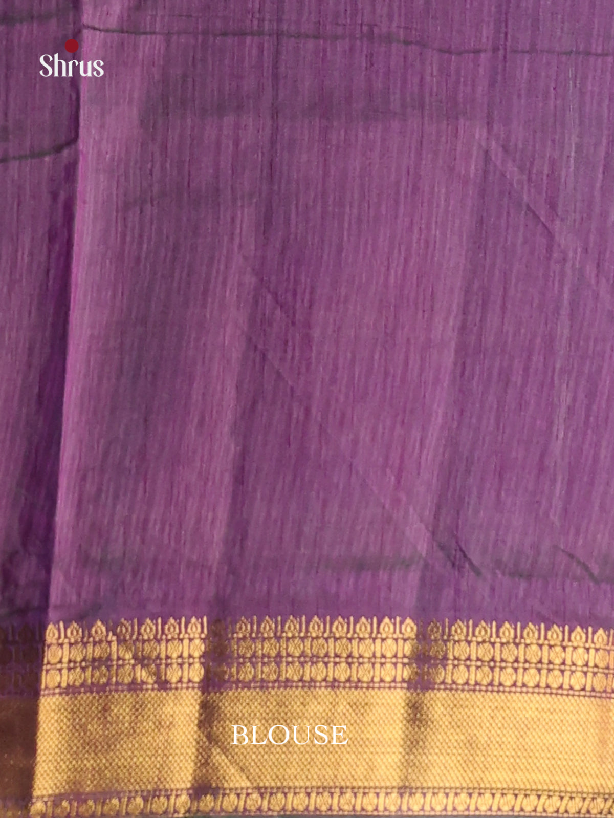 Blue with Purple - Semi Patola Saree - Shop on Shrus.com