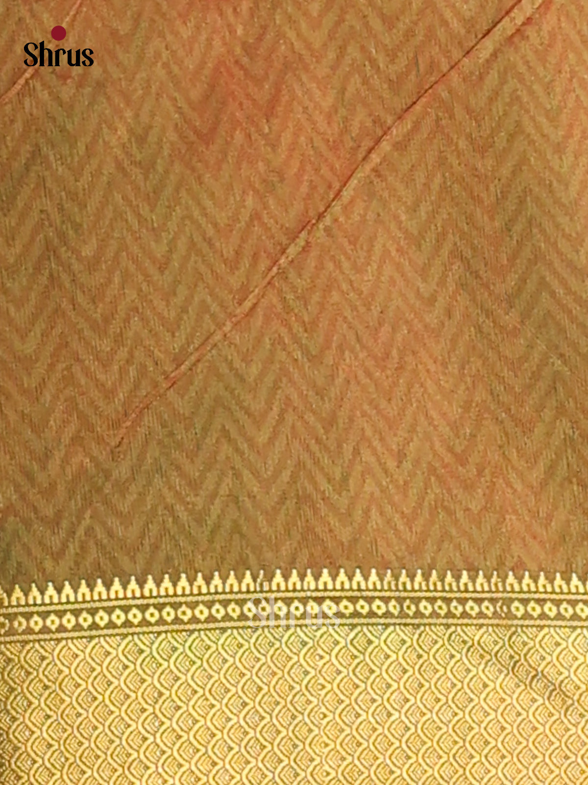 Pink with Green - Semi Patola Saree - Shop on Shrus.com