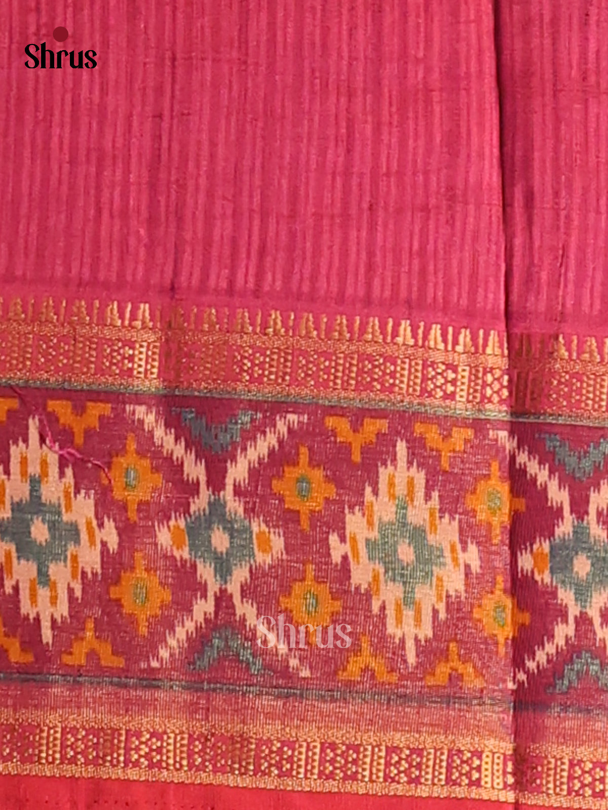 Brown - Semi Patola Saree - Shop on Shrus.com
