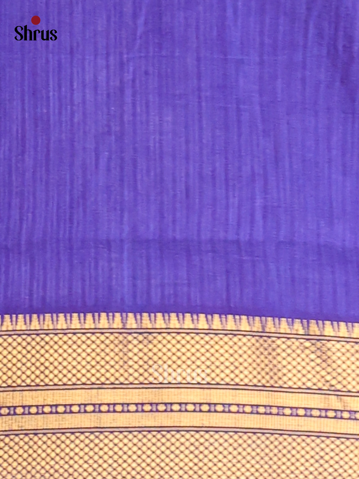 Blue - Semi Patola Saree - Shop on Shrus.com