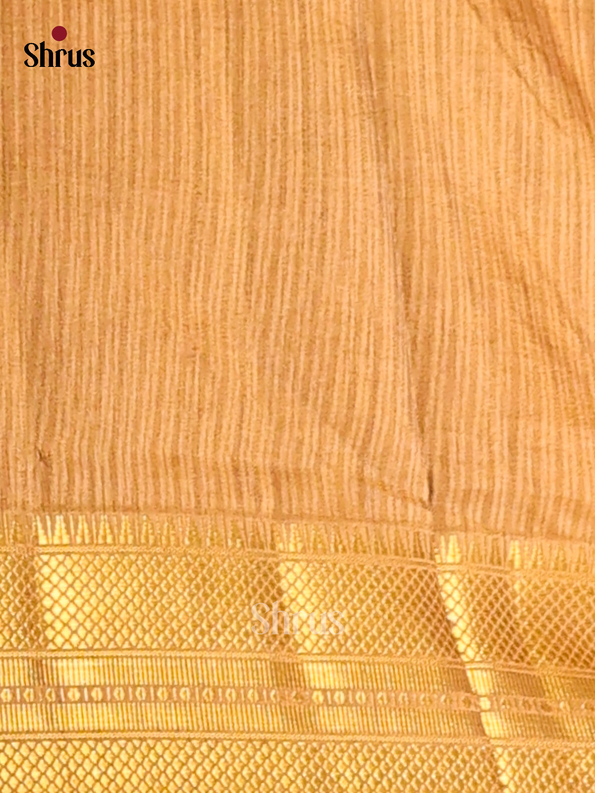 Brown with Beige - Semi Patola Saree - Shop on Shrus.com