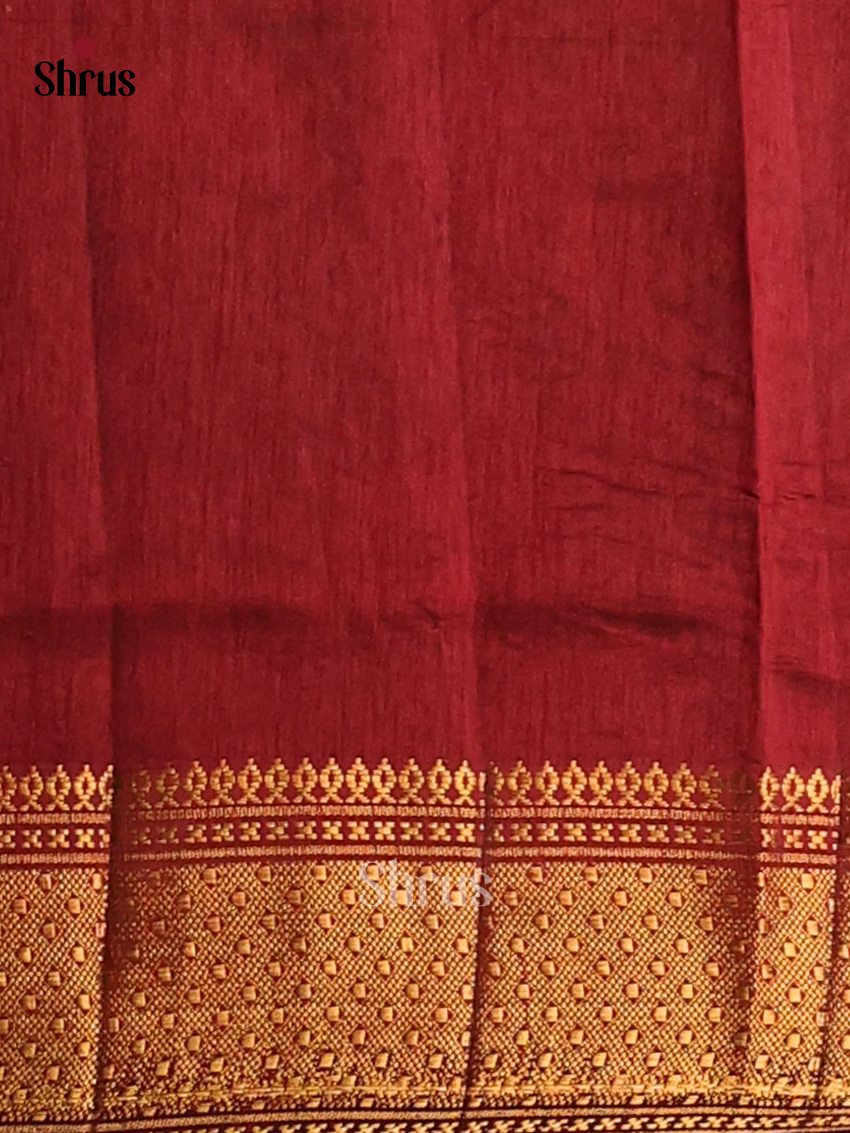 Black with Maroon - Semi Patola Saree - Shop on Shrus.com