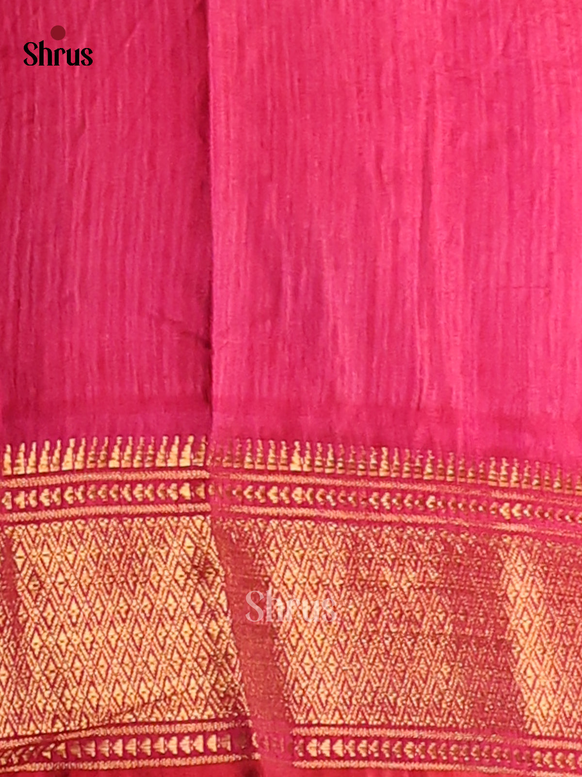 Purple with Pink - Semi Patola Saree - Shop on Shrus.com