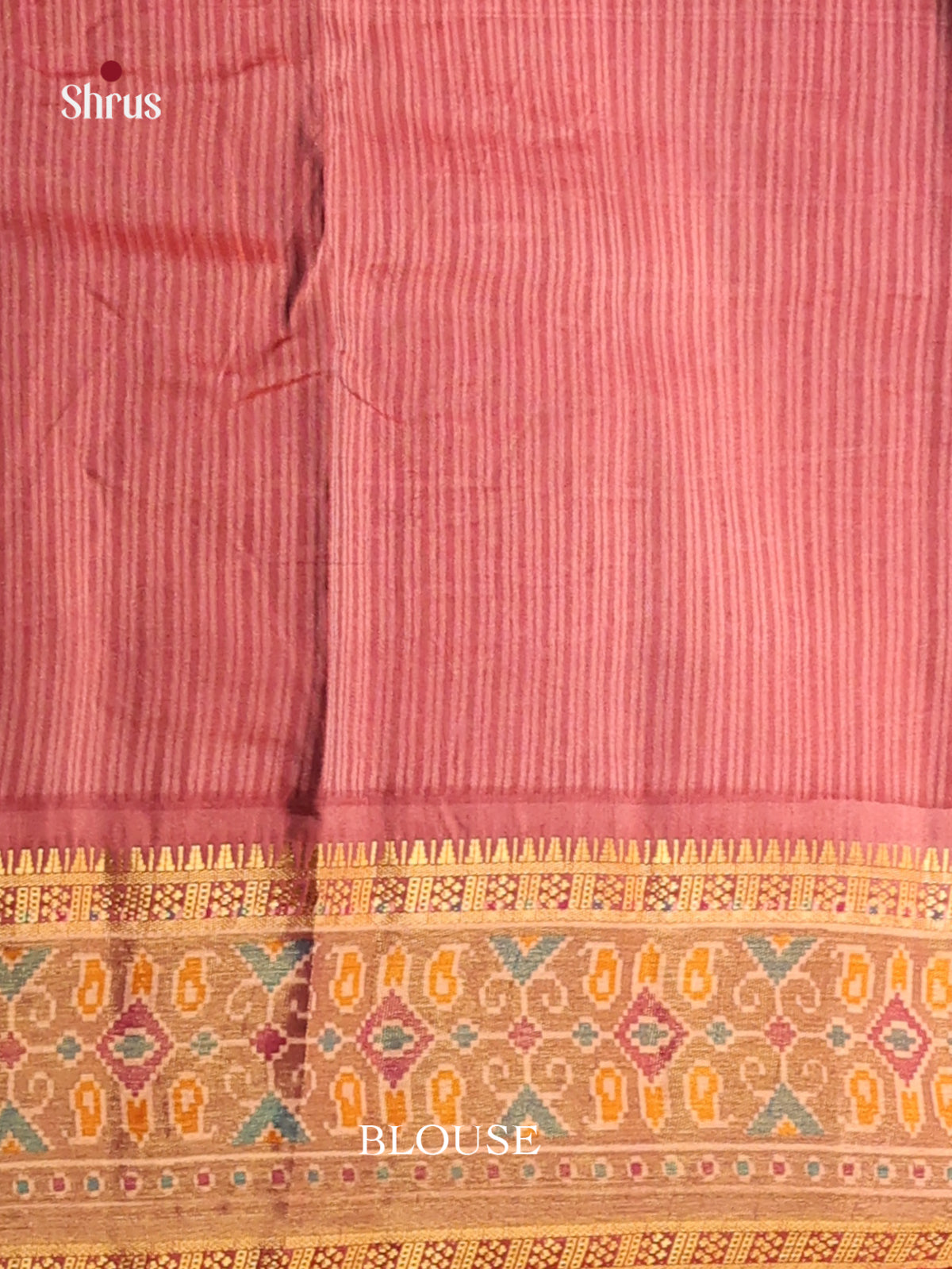 Maroon - Semi Patola Saree - Shop on Shrus.com