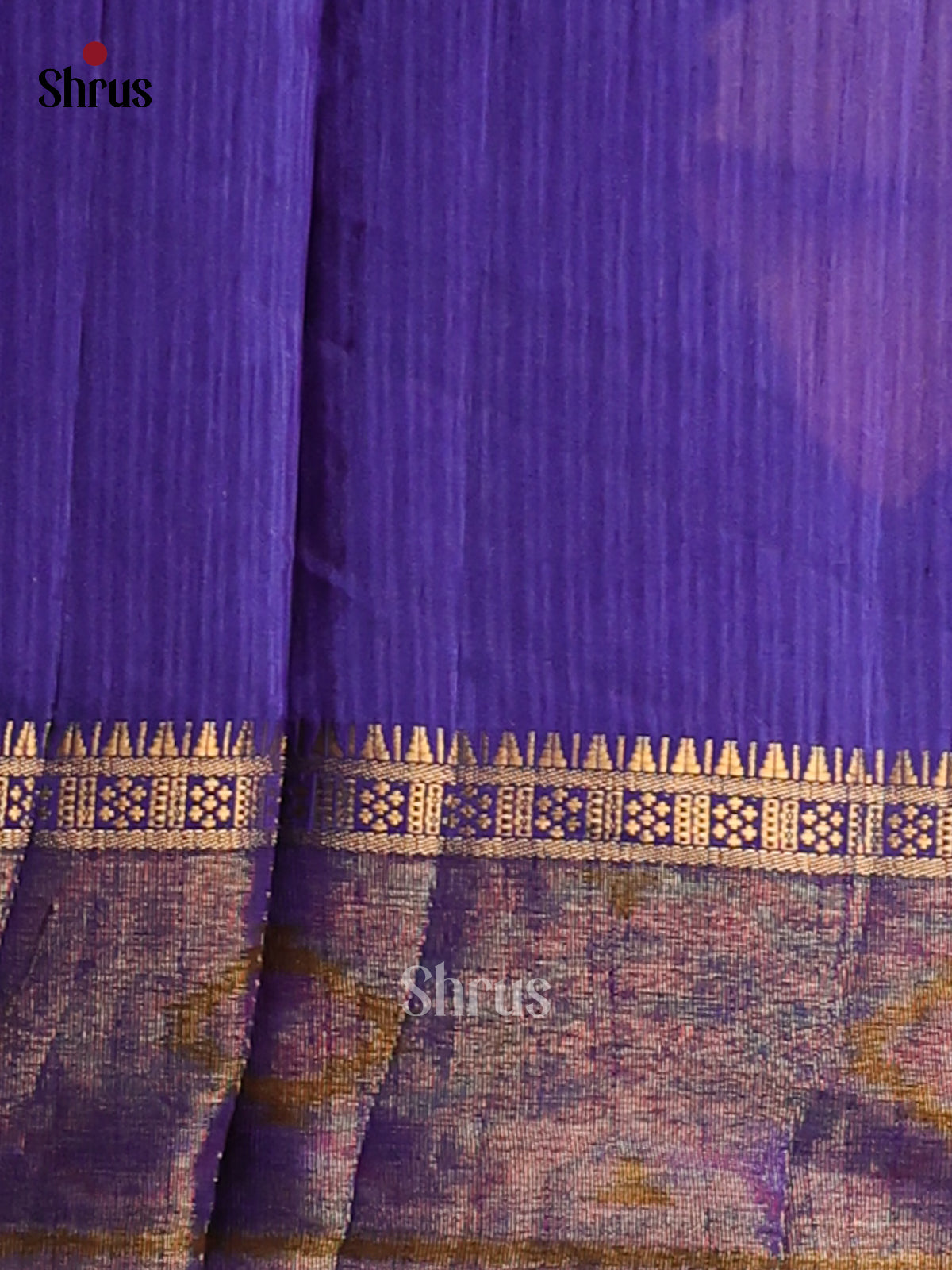 Blue - Semi Patola Saree - Shop on Shrus.com