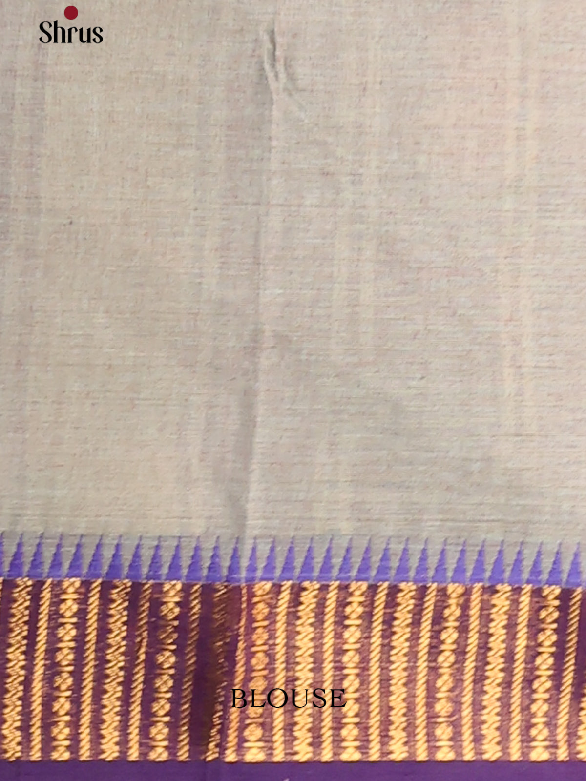 Grey with Blue - Chettinad Cotton Saree - Shop on Shrus.com