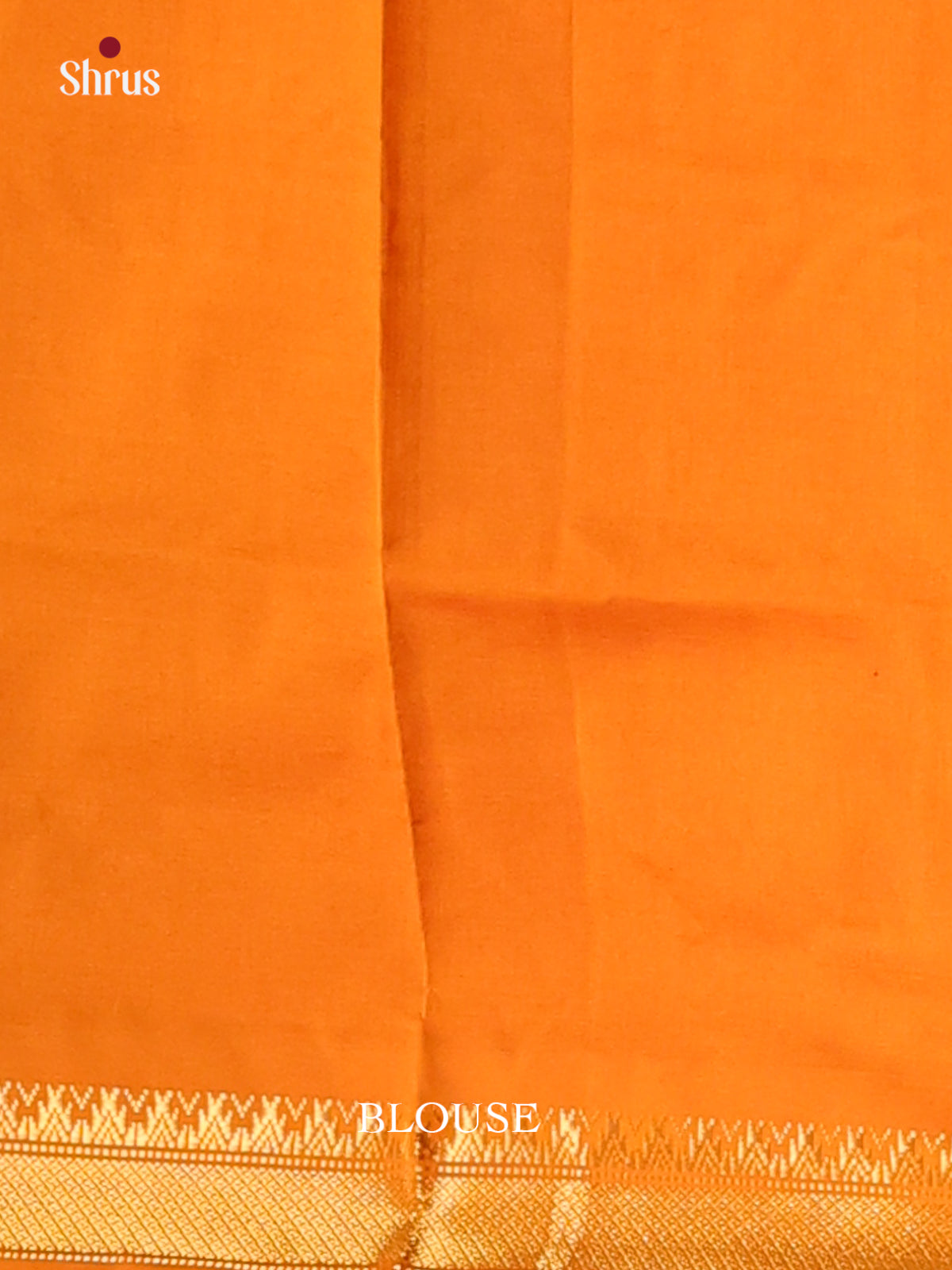 Red with Orange- Silkcotton-halfpure Saree - Shop on Shrus.com