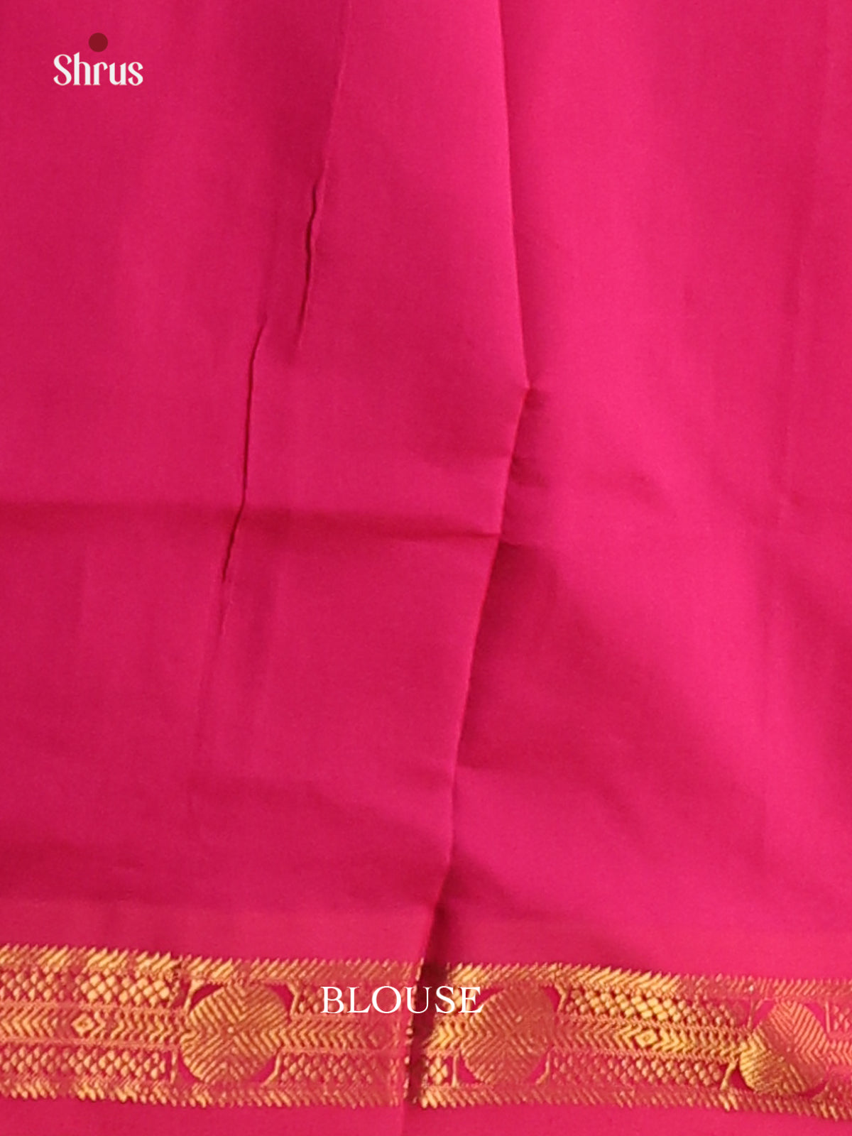 Bottle Green with Pink - Silkcotton-halfpure Saree - Shop on Shrus.com