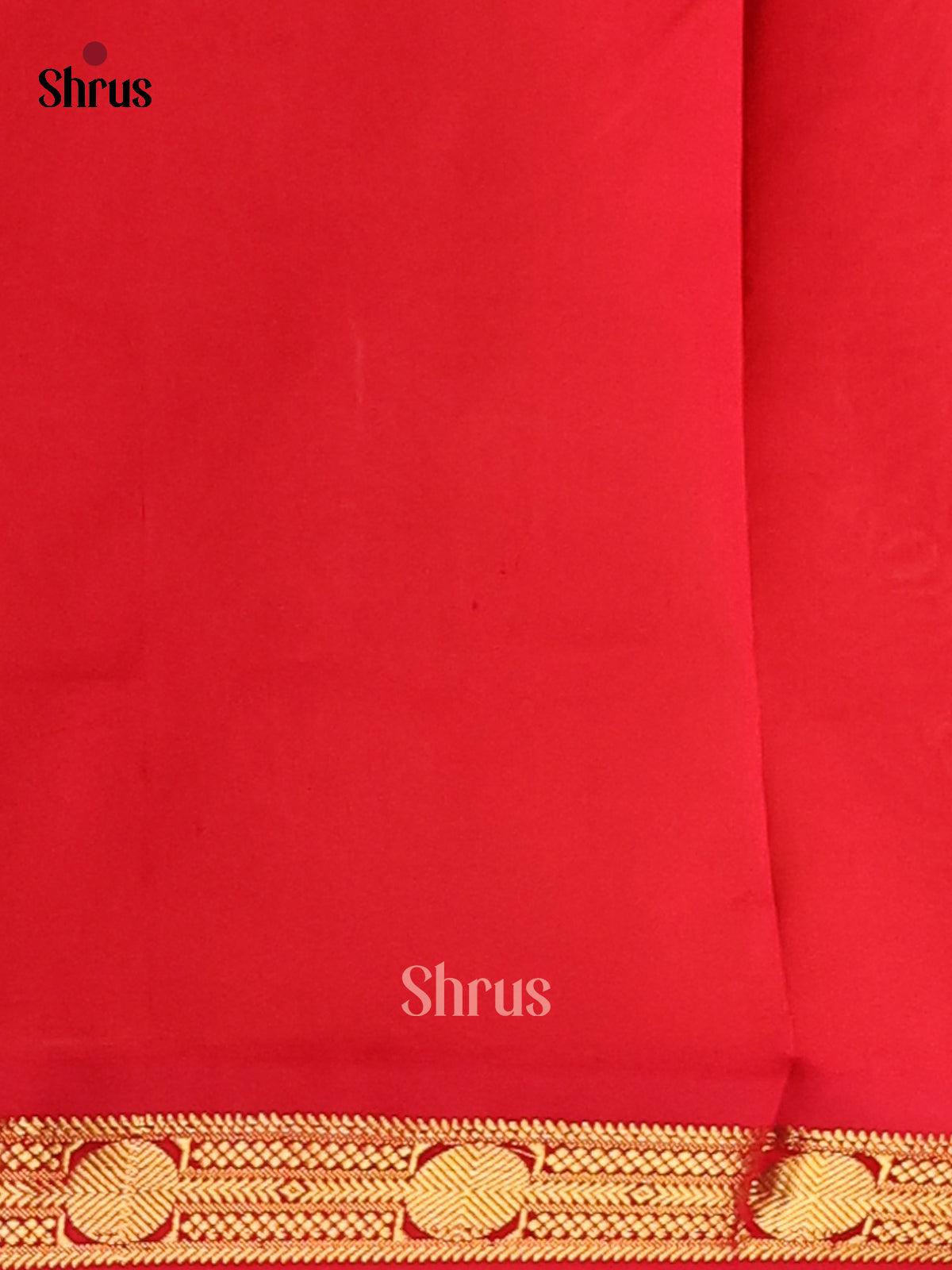 Lite Green with Red- Silkcotton-halfpure Saree - Shop on Shrus.com